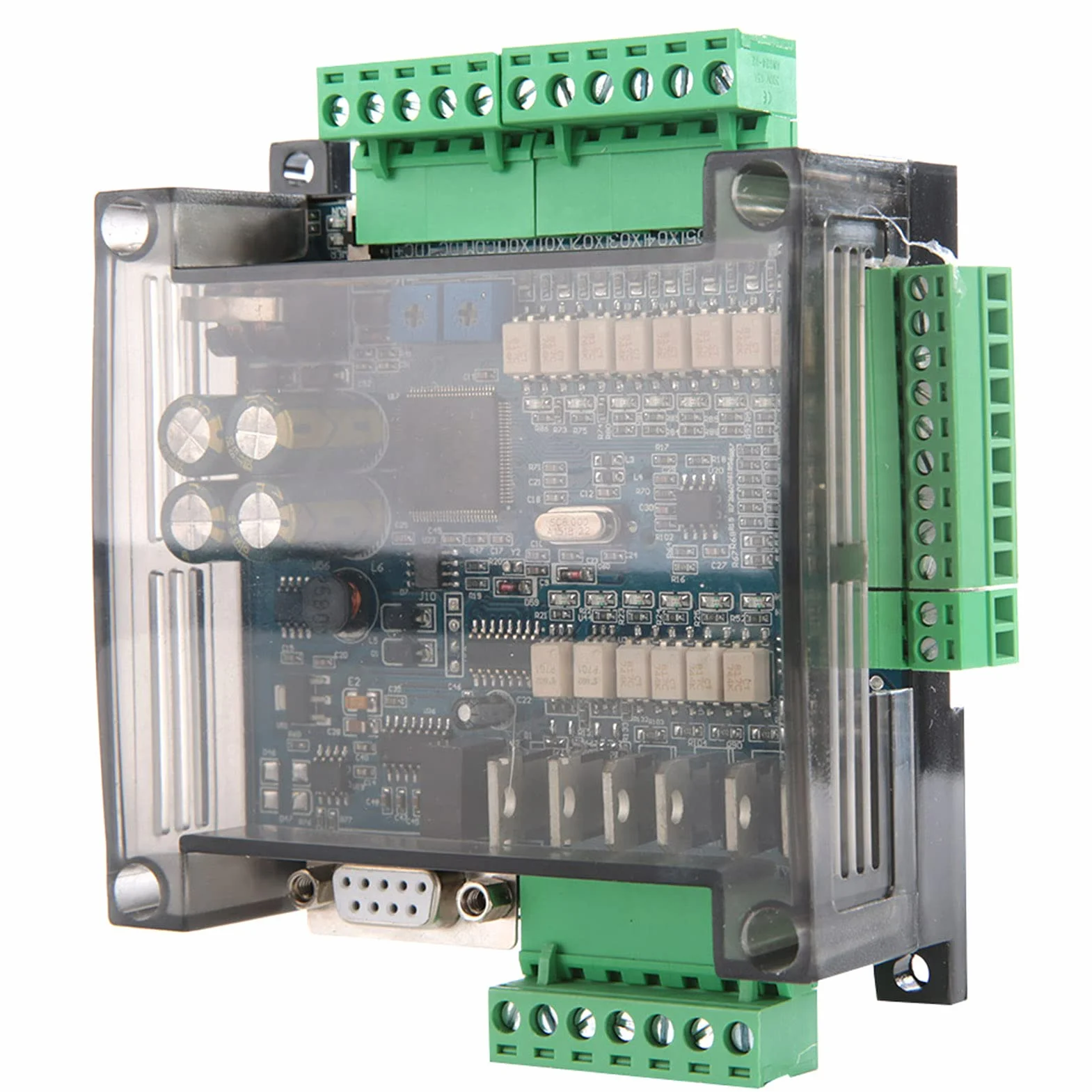 Przemysłowa tablica sterowania, FX3U-14MT analogowa 6AD+2DA 24 V 1 A PLC przemysłowa programowalna płytka sterująca programowalne wyjście przekaźnika kontrolera logicznego