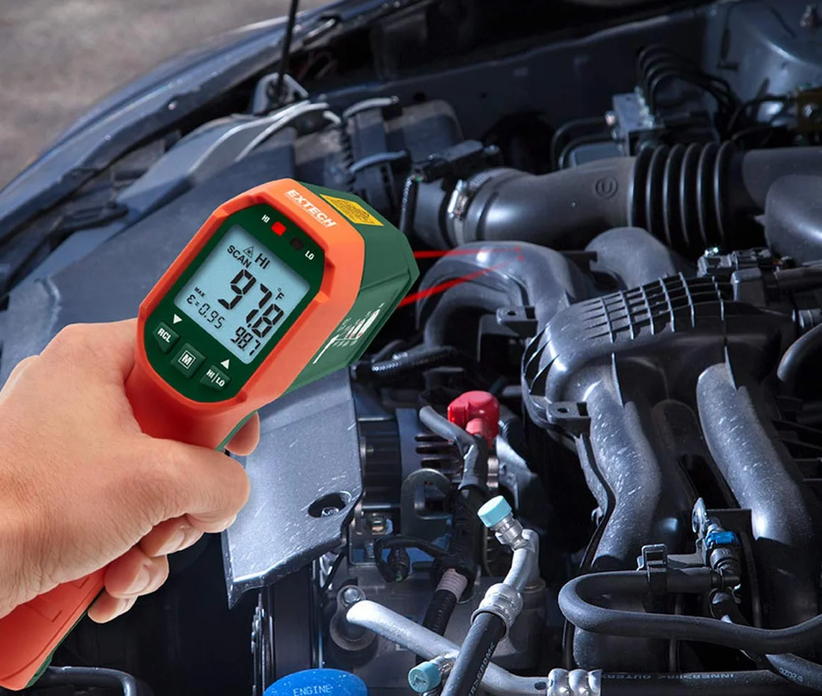 Extech Waterproof Dual Laser IR Thermometer