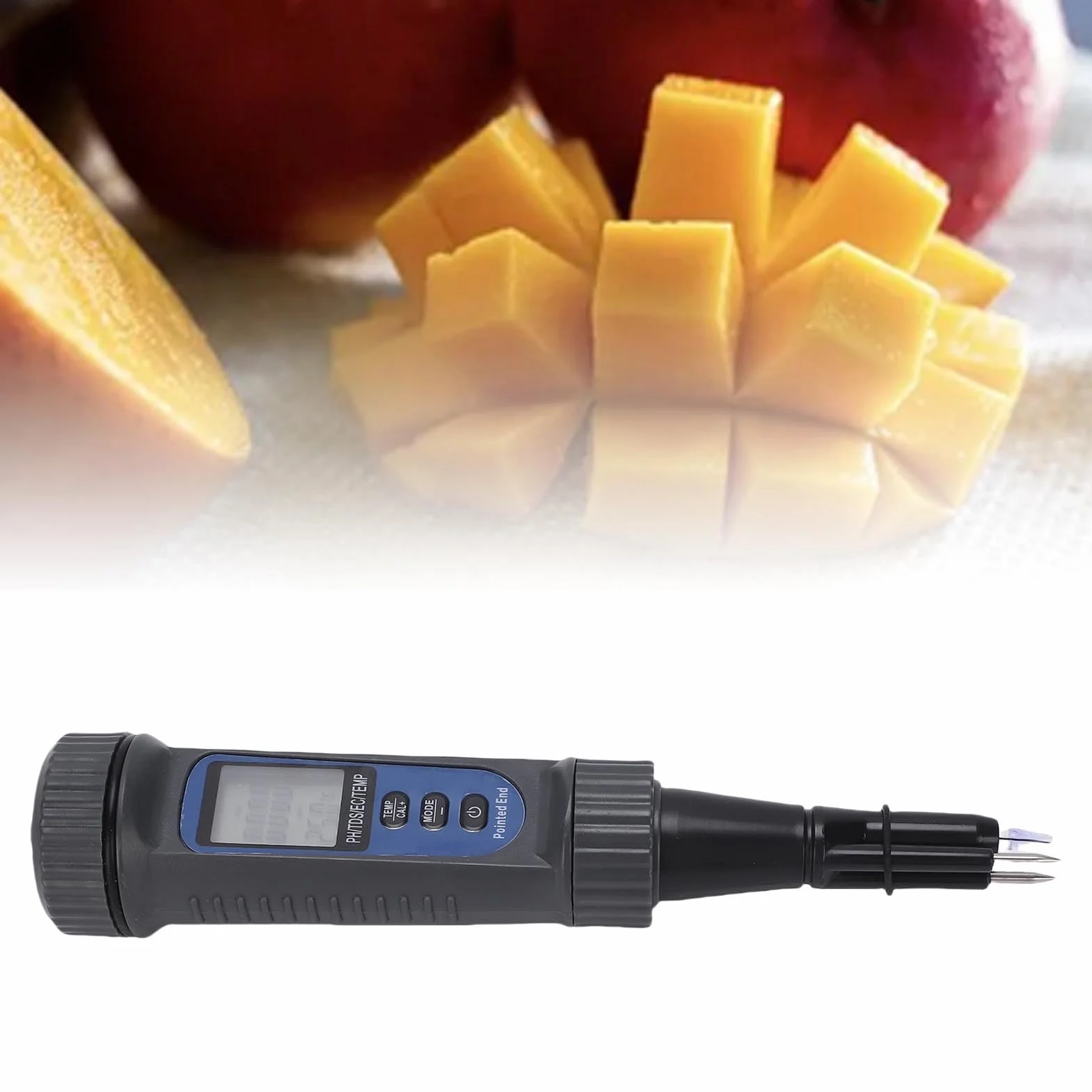 Ejoyous Miernik PH 4 w 1 z TDS EC, Tester PH do żywności, serów, owoców, warzyw