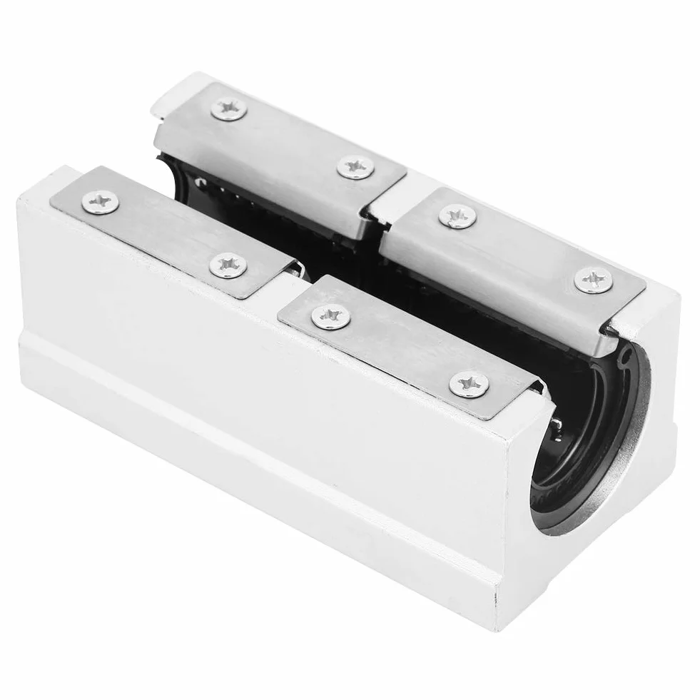 4 sztuk SBR20LUU 20mm liniowe łożysko kulkowe blok poduszki ze stopu aluminium otwarte łożysko liniowe blok ślizgowy tuleja ślizgowa