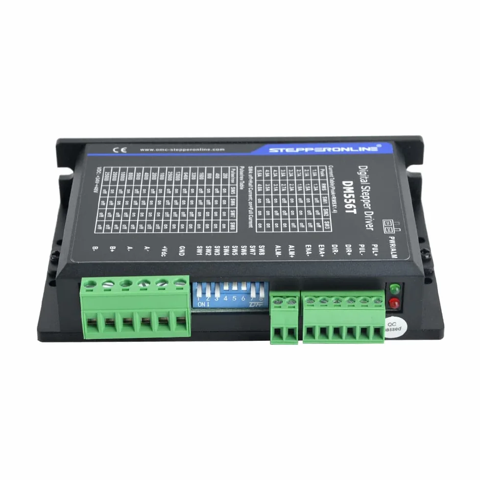 STEPPERONLINE Cyfrowy sterownik silnika krokowego 1,8-5,6 A 20-50 VDC do Nema 23, 24Stepper DM556T