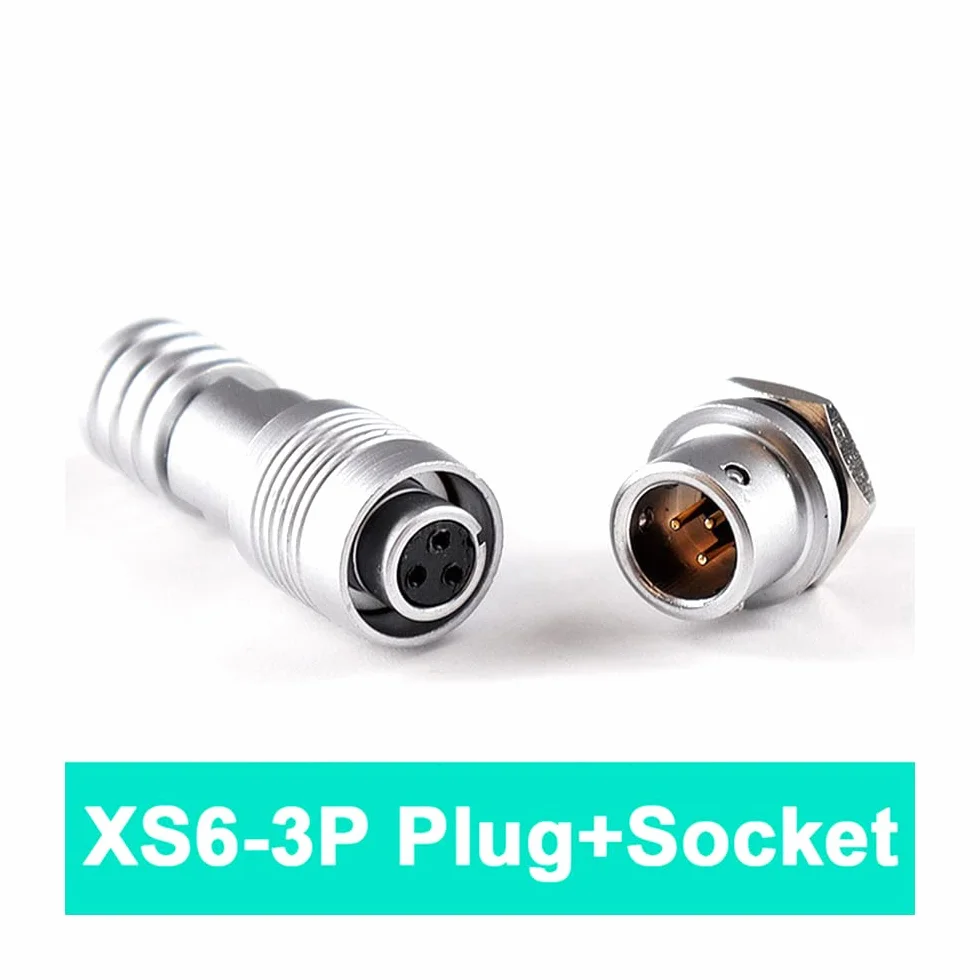 XS6 Mini Aviation Wtyk Gniazdo 6 mm szybkie złącze złącza do dokowania złącza do dokowania,XS6-3PIN