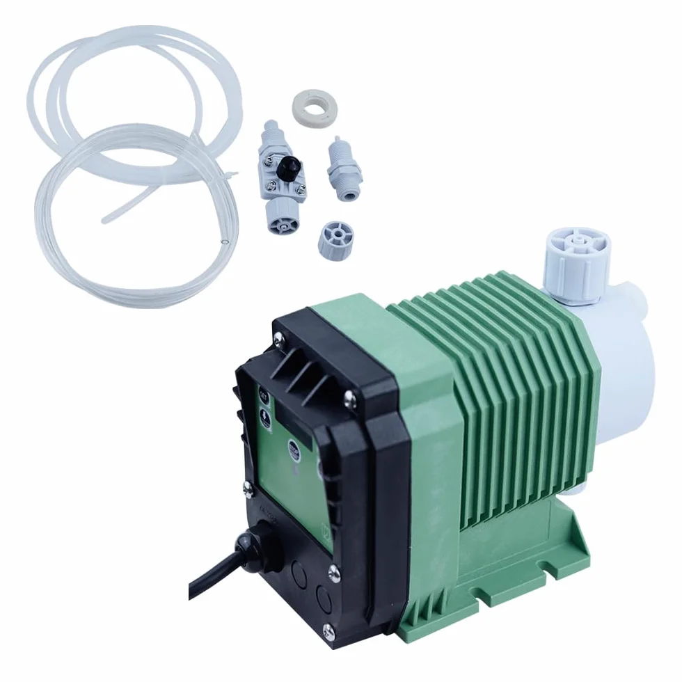 Pompa dozująca kwasowa, elektromagnetyczna pompa membranowa, 220 V, automatyczny elektromagnetyczny sprzęt dozujący, pompa ilościowa (1,08 l/h)