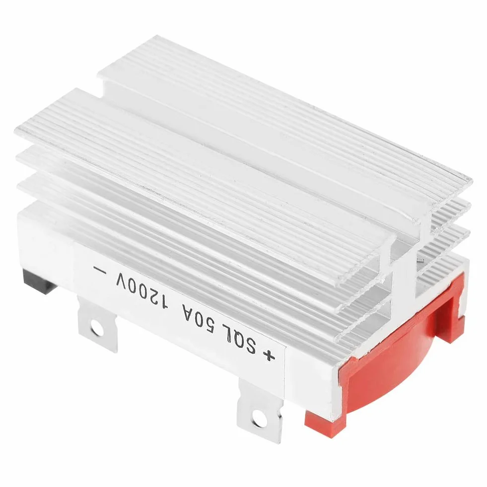 Yinhing Most prostownika 2pcs Most prostownika 3 etapy diody 50 Amp 1200 V Aluminium