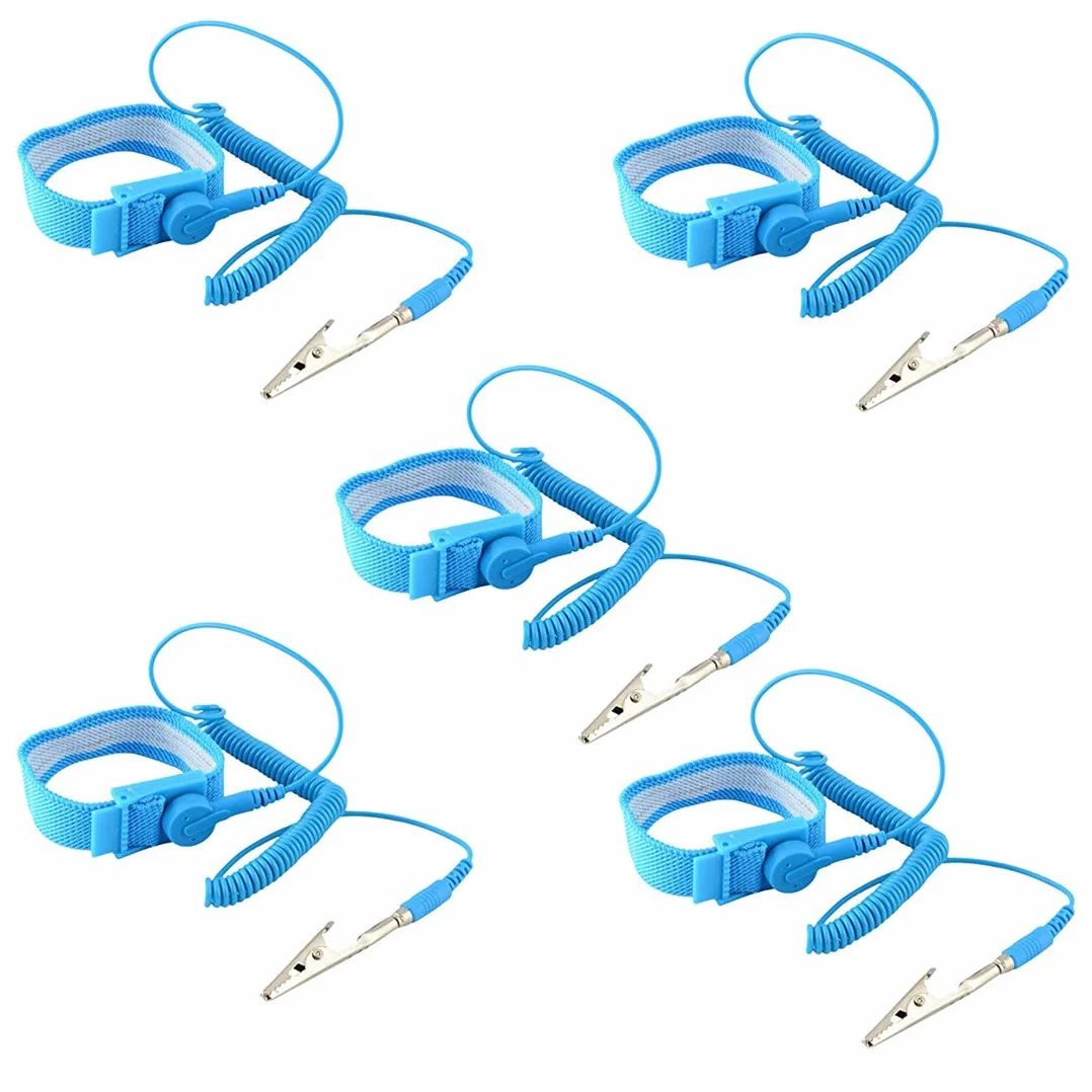 Hajlege 5 szt. Anti Static Wrist Strap ESD z klipsem zapobiegającym statycznym uderzeniu