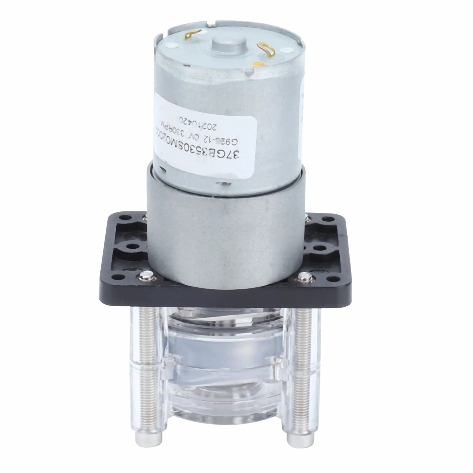 Pompa perystaltyczna 12V 24V DC 500ml/min DIY Pompa dozująca ciecz Mała z silnikiem przekładnią szczotkową do laboratorium analitycznego