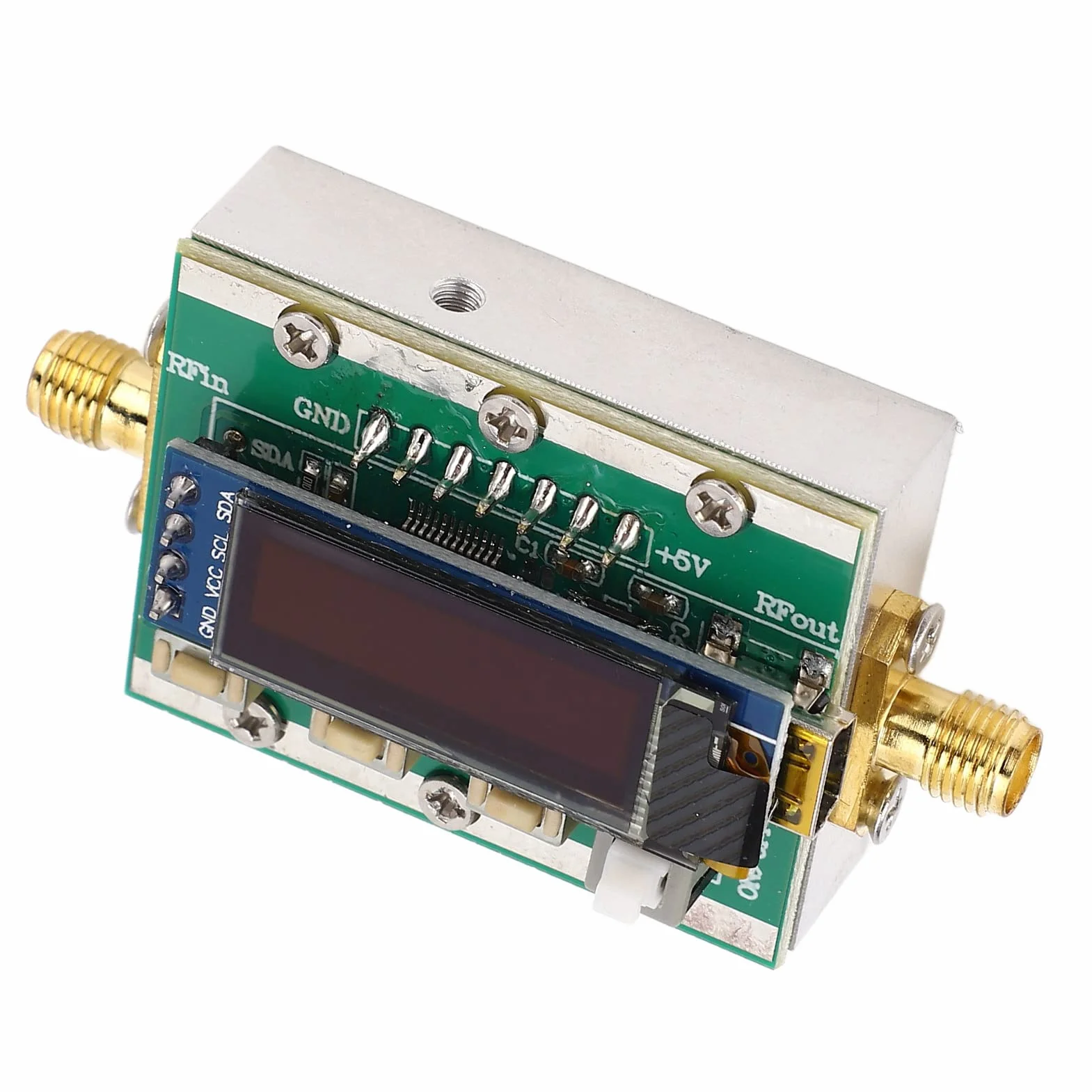 Cyfrowy moduł Tłumika RF 1-3800 MHz Programowalny Tłumik RF Obudowa CNC Sterowanie PC 5 V