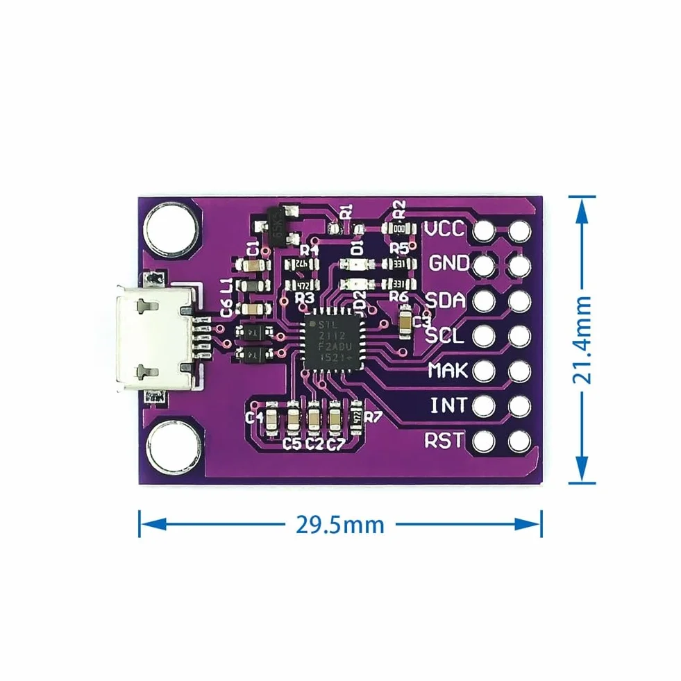 CP2112 CCS811 moduł debugowy USB SMBus komunikacyjny