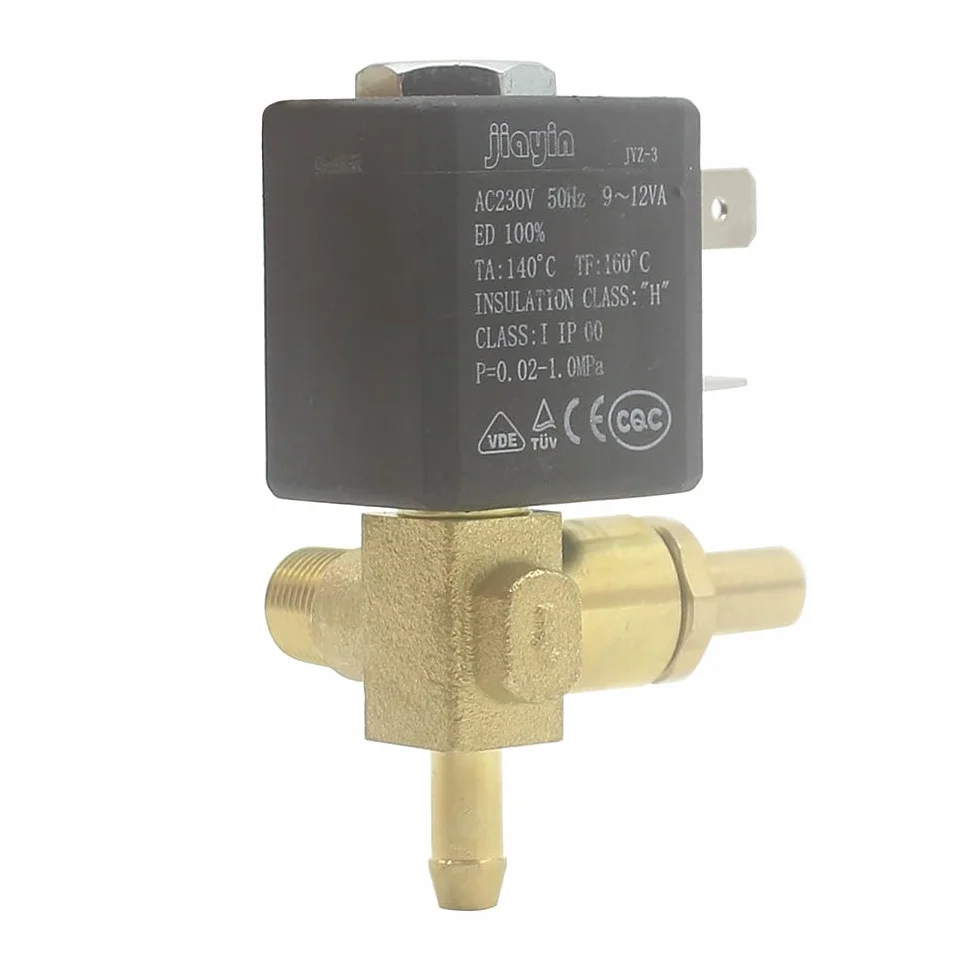 Jiayin JYZ-3 G1/8" AC 230 V 3-drożny 10 bar elektromagnetyczny zawór mikromagnes woda para żelazny