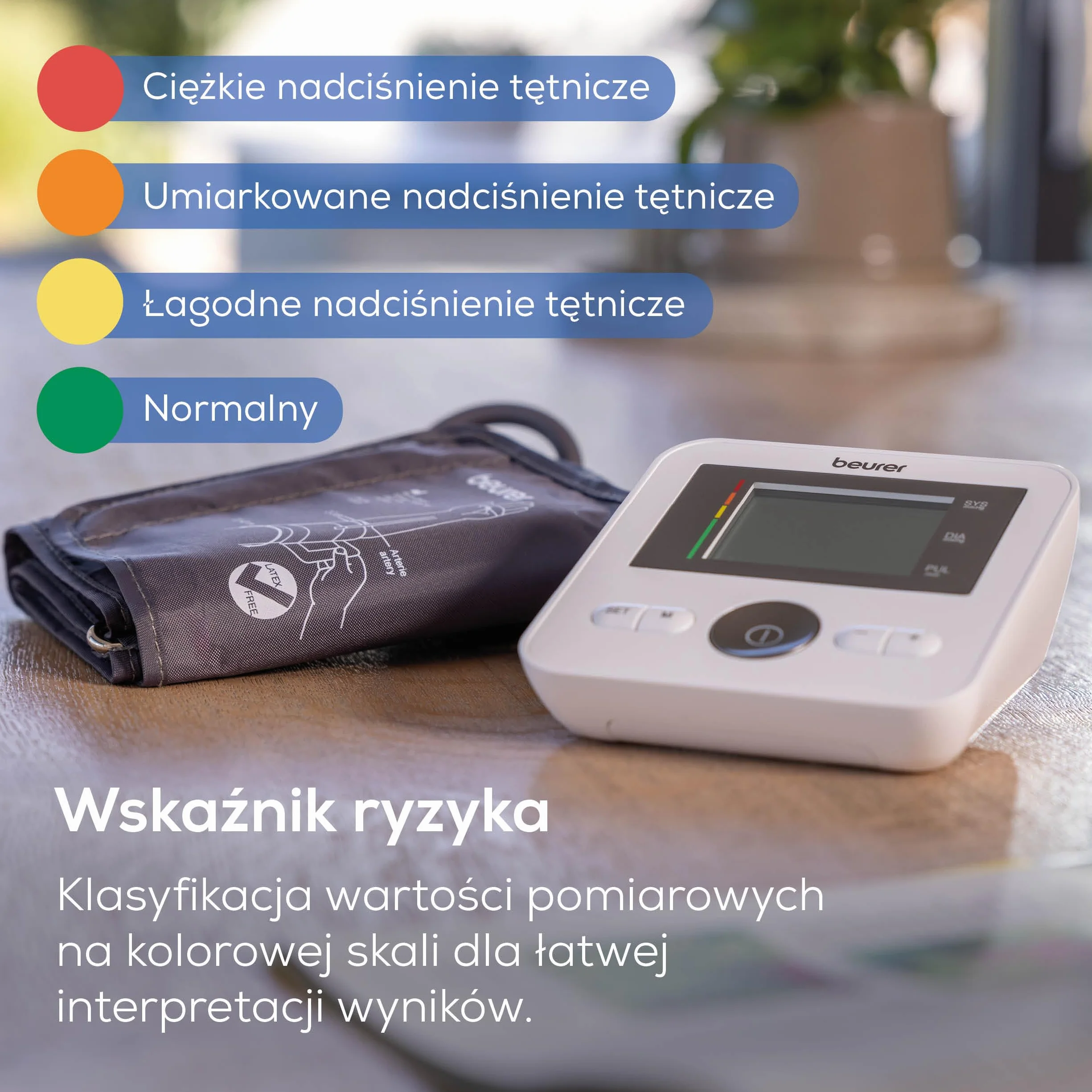 Beurer BM 27 ciśnieniomierz naramienny mankiet 22-42 cm wykrywanie arytmii Apple Health