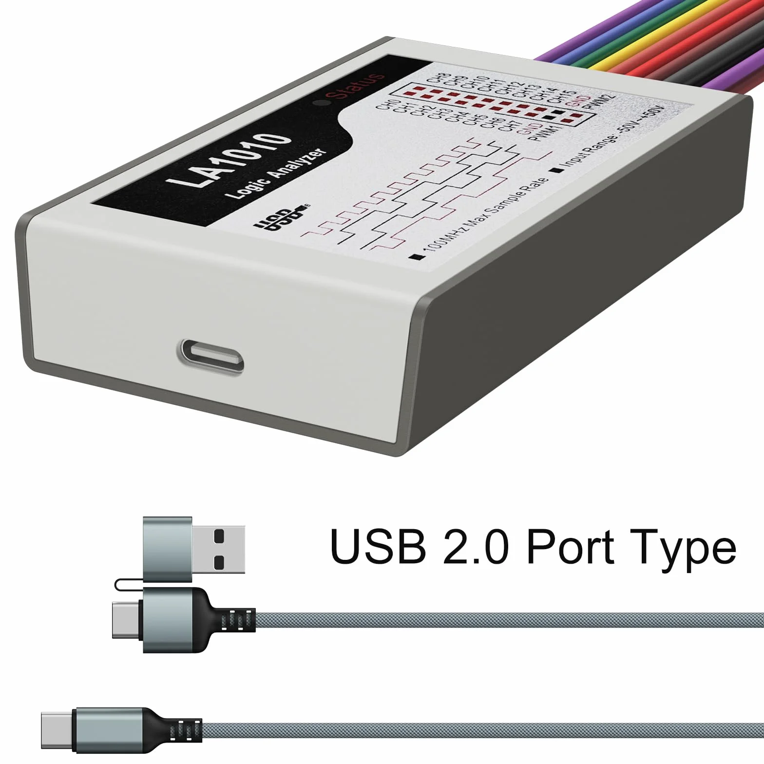 InnoMaker LA1010 USB Analizator Logiczny 16 Kanałów 100MHz Przenośny