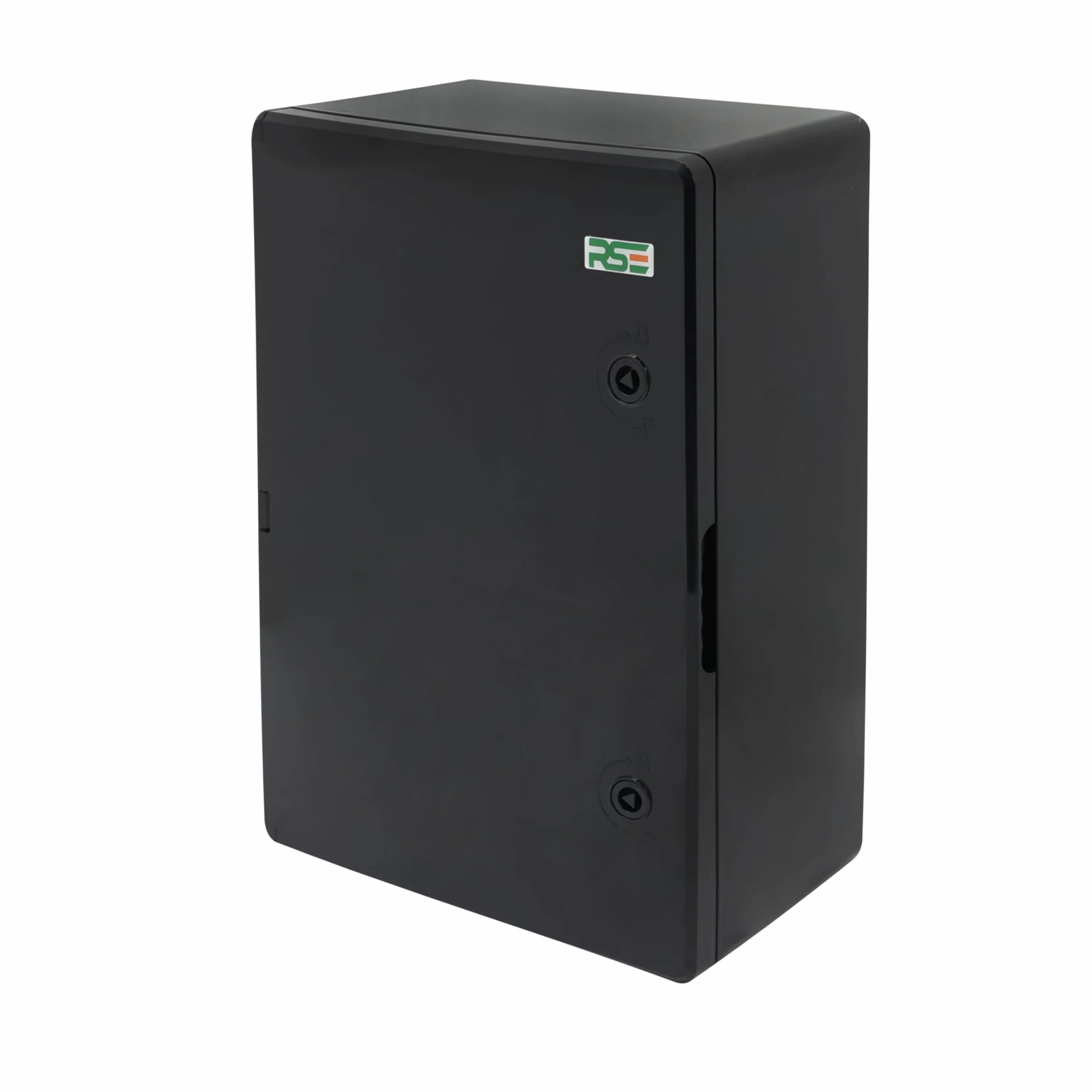 RSE Obudowa z tworzywa sztucznego ABS, IP65, szafka ścienna, obudowa przemysłowa, pusta obudowa, czarna, płyta montażowa, blokada 300 x 400 x 220 mm