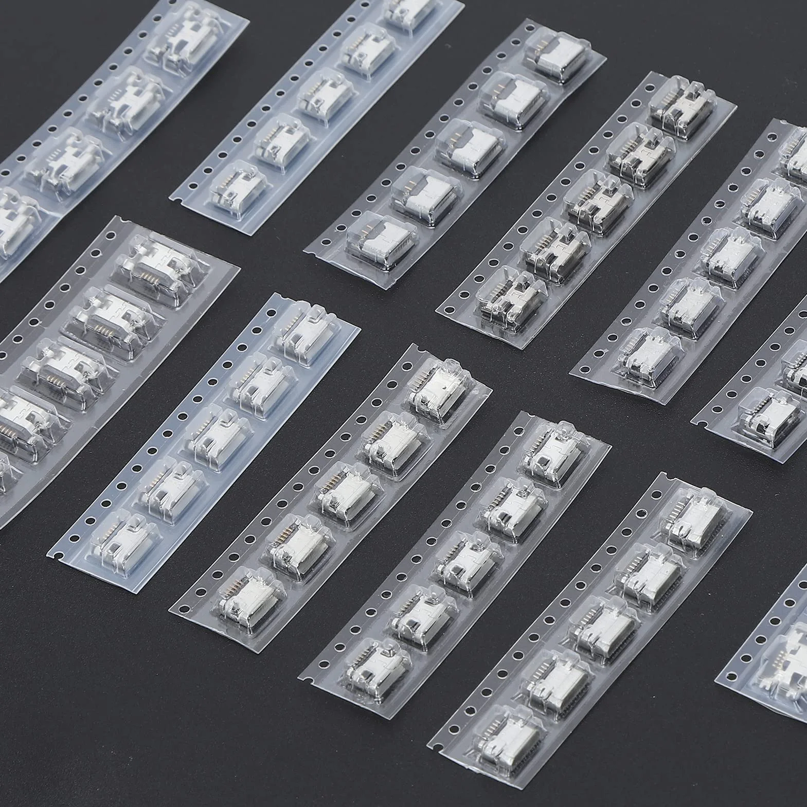 Shanrya Port Micro USB 60 szt. Złącze Mini USB SMD