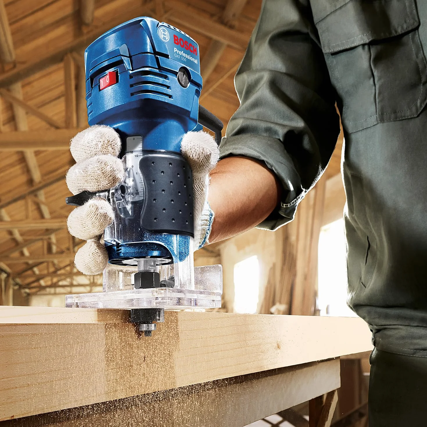 Bosch Professional GKF 550 Frezarka do Krawędzi 550 W 33000 min-1