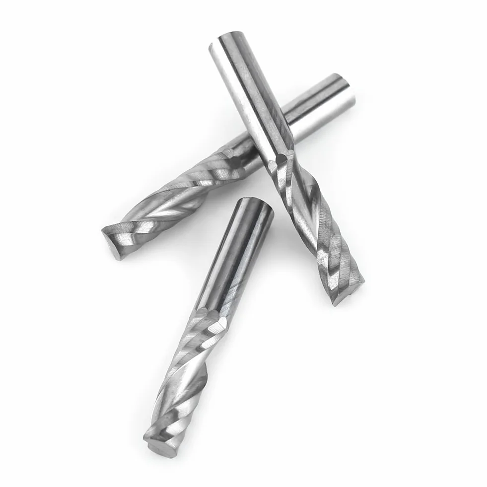 Freesbity 5 sztuk 6 mm trzpień pojedynczy frez frezarski narzędzie do wiercenia węglik wolframu frezy CNC frezy do drewna, stali aluminiowej, PCB PCB PCV, włókno węglowe