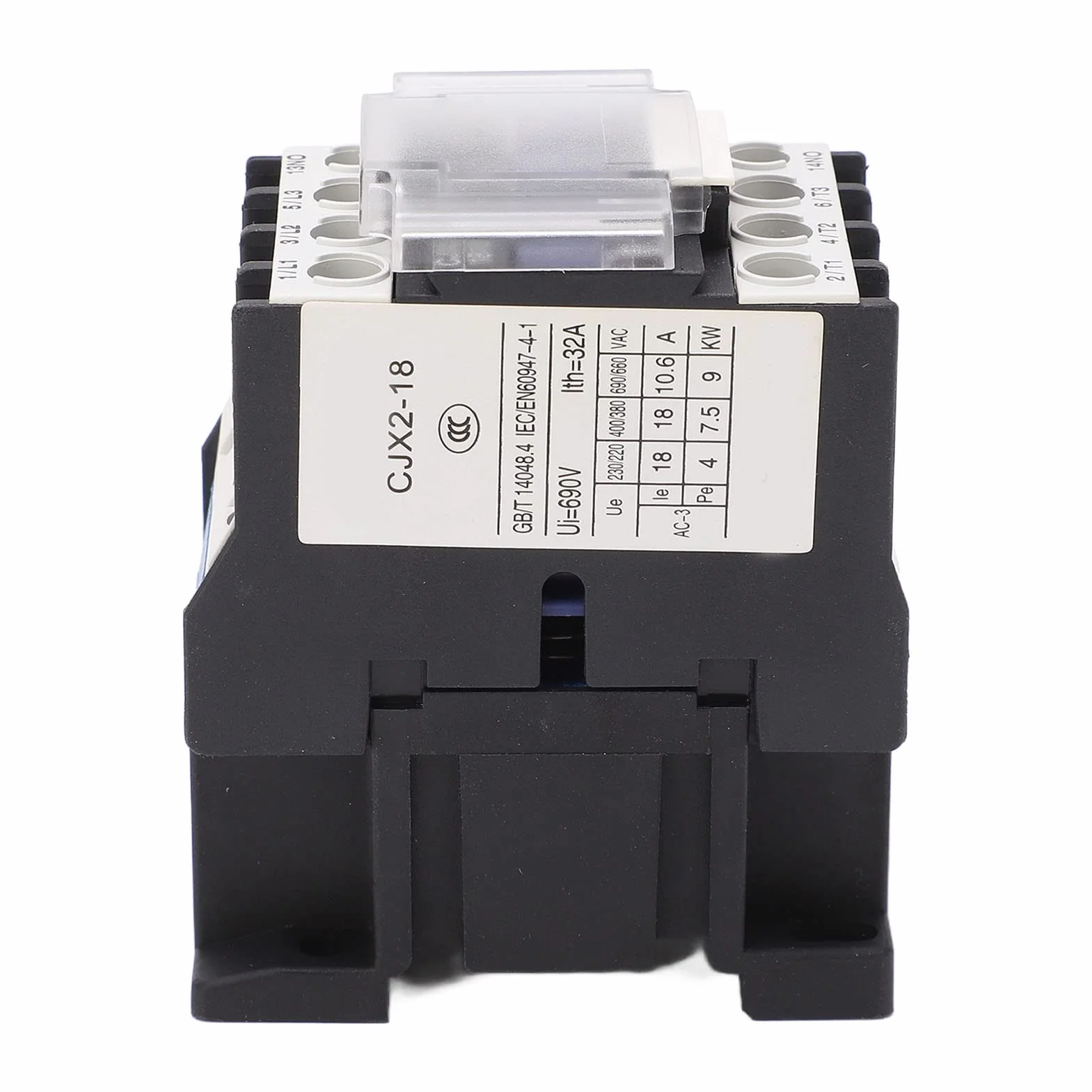 Stycznik AC, CJX2-1810 380V18A 3P Stycznik silnika elektrycznego 3-fazowy sterownik silnika szynowego