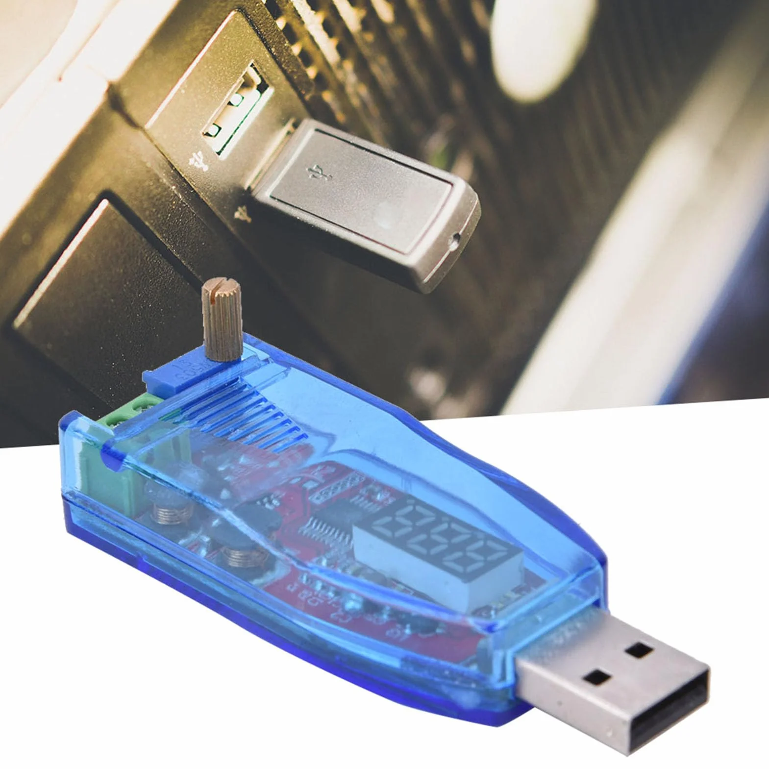 Regulowany Moduł Zasilacza Step UP 5V-24V z Wyświetlaczem, Regulator Napięcia USB