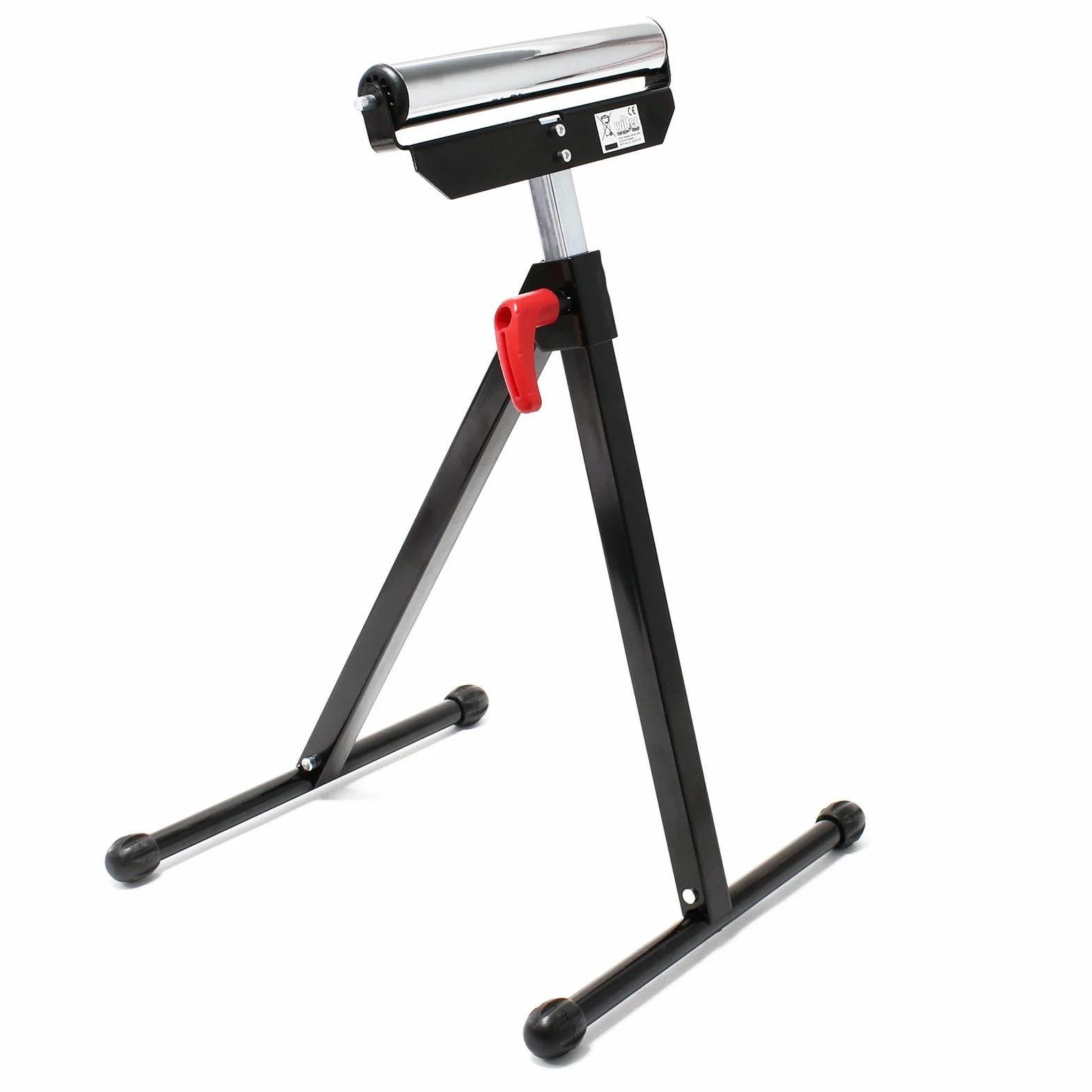 Stojak na rolki Wiltec do 60 kg, stojak na rolki o regulowanej wysokości 68-110 cm, wykonany z metalu do podawania materiału, stojak na rolki, stojak na podstawę stojaka na rolki