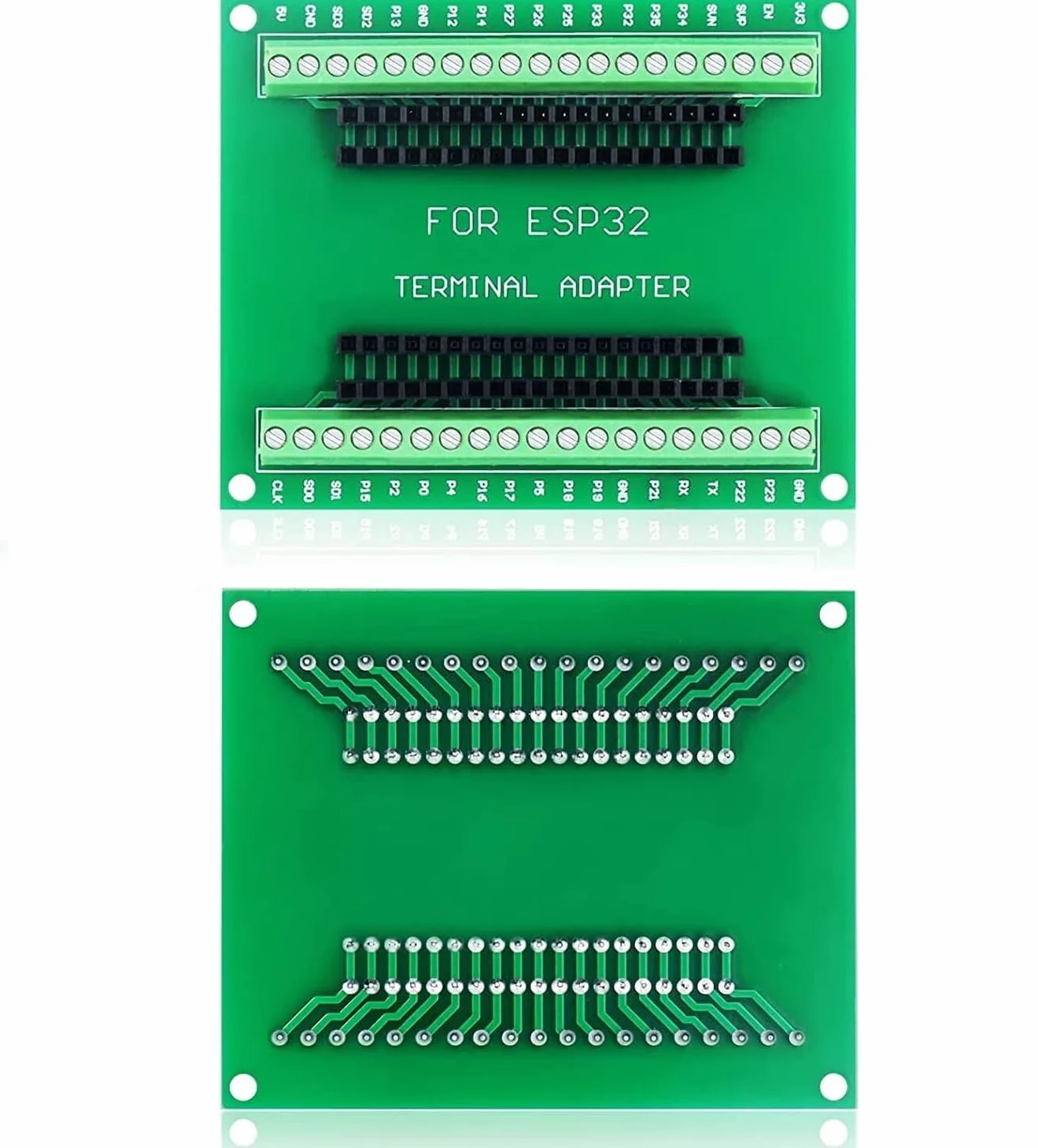 ESP32S Breakout Board GPIO 1 w 2 do 38-pinowej wersji Wide ESP32 ESP-WROOM-32 płytka rozwojowa 2,4 GHz Dual Core Wi-Fi + Bluetooth 2 w 1 (2 szt
