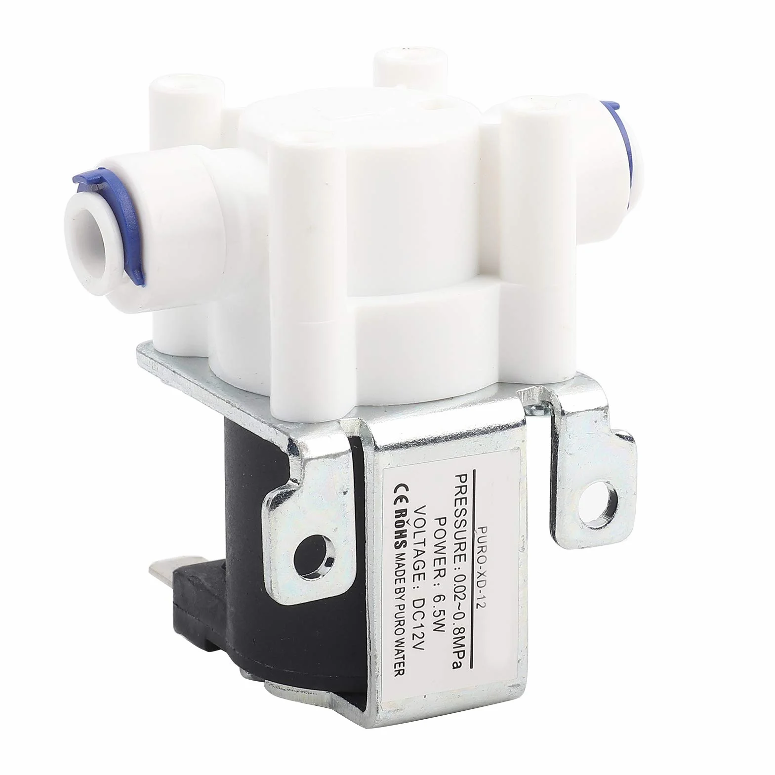 Elektrozawór Akozon 1szt DC 1/4" DC12V Wodny Elektrozawór Elektromagnetyczny Magnetyczny Elektrozawór Zamknięty Normalnie Zamknięty dla Maszyna wodna/sprzęt do wody pitnej
