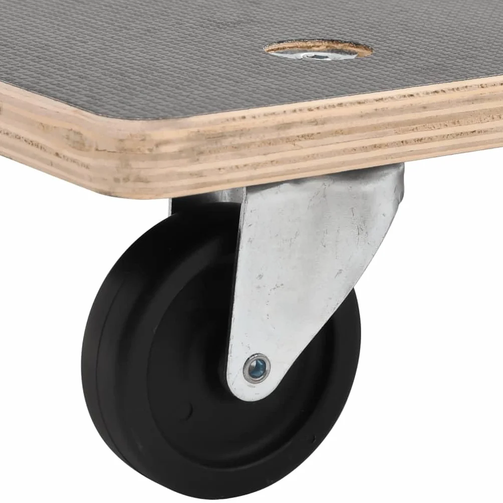 vidaXL Wózki platformowe, 2 szt., prostokątne, 80x55x11,5 cm, wózek na kółkach, wózek magazynowy, platforma na kółkach, wózek platformowy