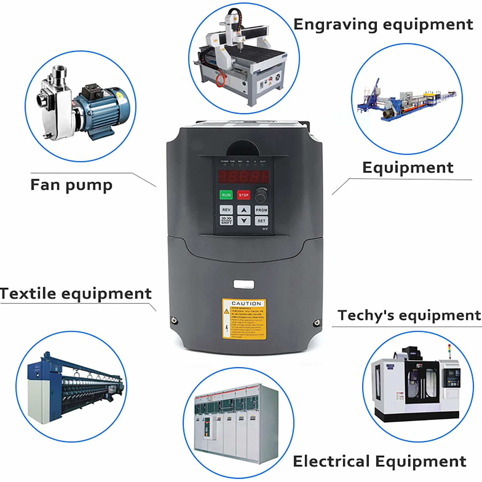 RATTMMOTOR 2,2 KW 220 V VFD falownik 3-fazowy przetwornik częstotliwości 2200 W CNC z kablem 2 m