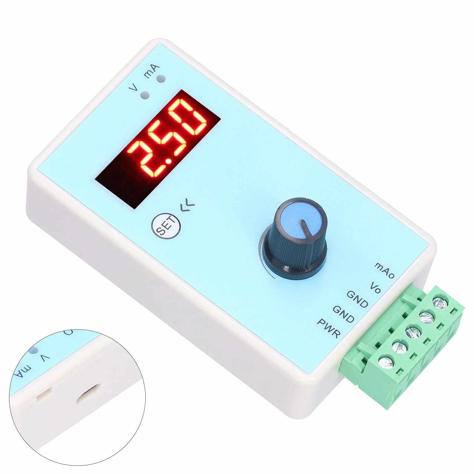 Eujgoov Generator sygnału analogowego 0-10 V 2-10 V 0-20mA 4-20mA USB