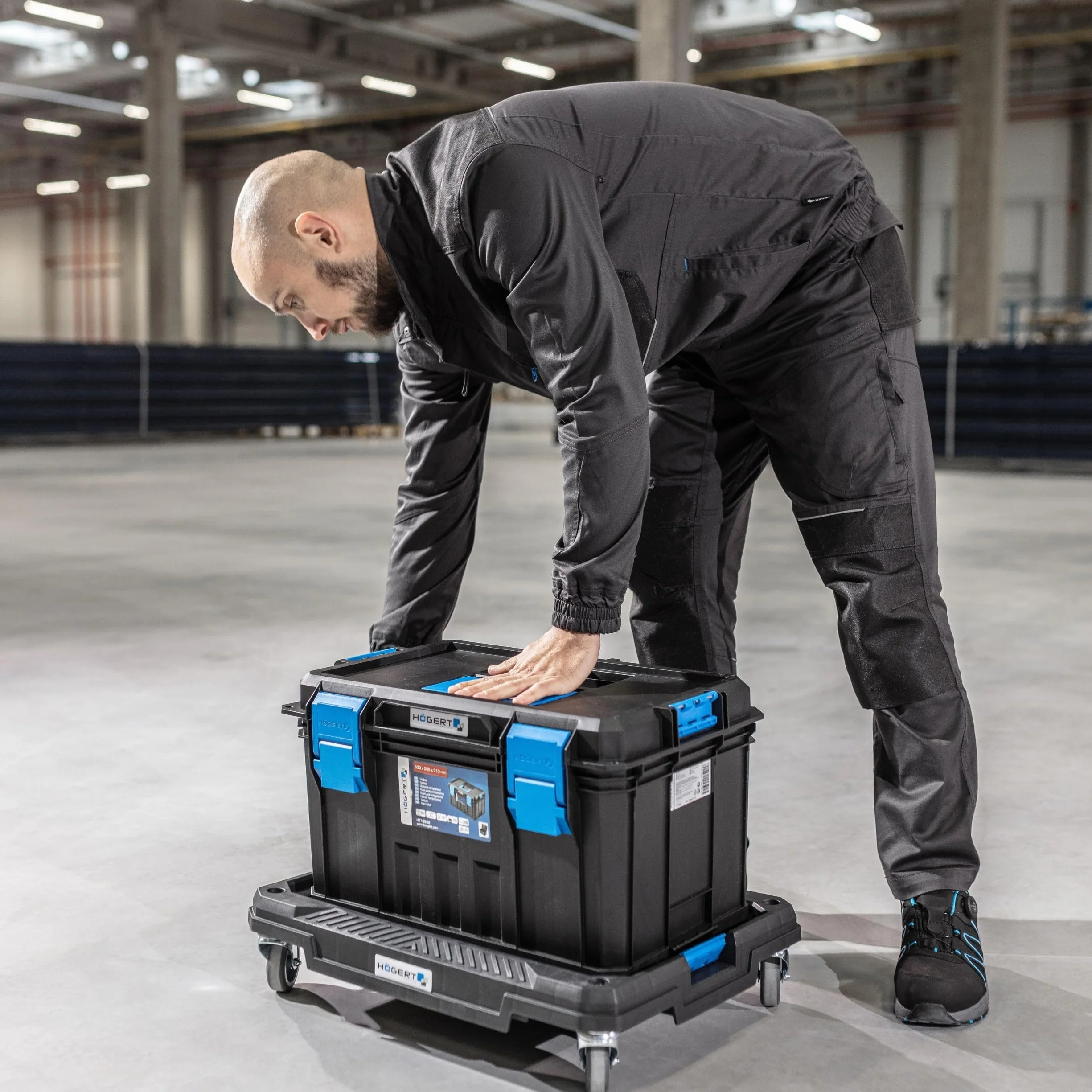 Högert Technik Platforma transportowa na kółkach 150 kg HT7G504