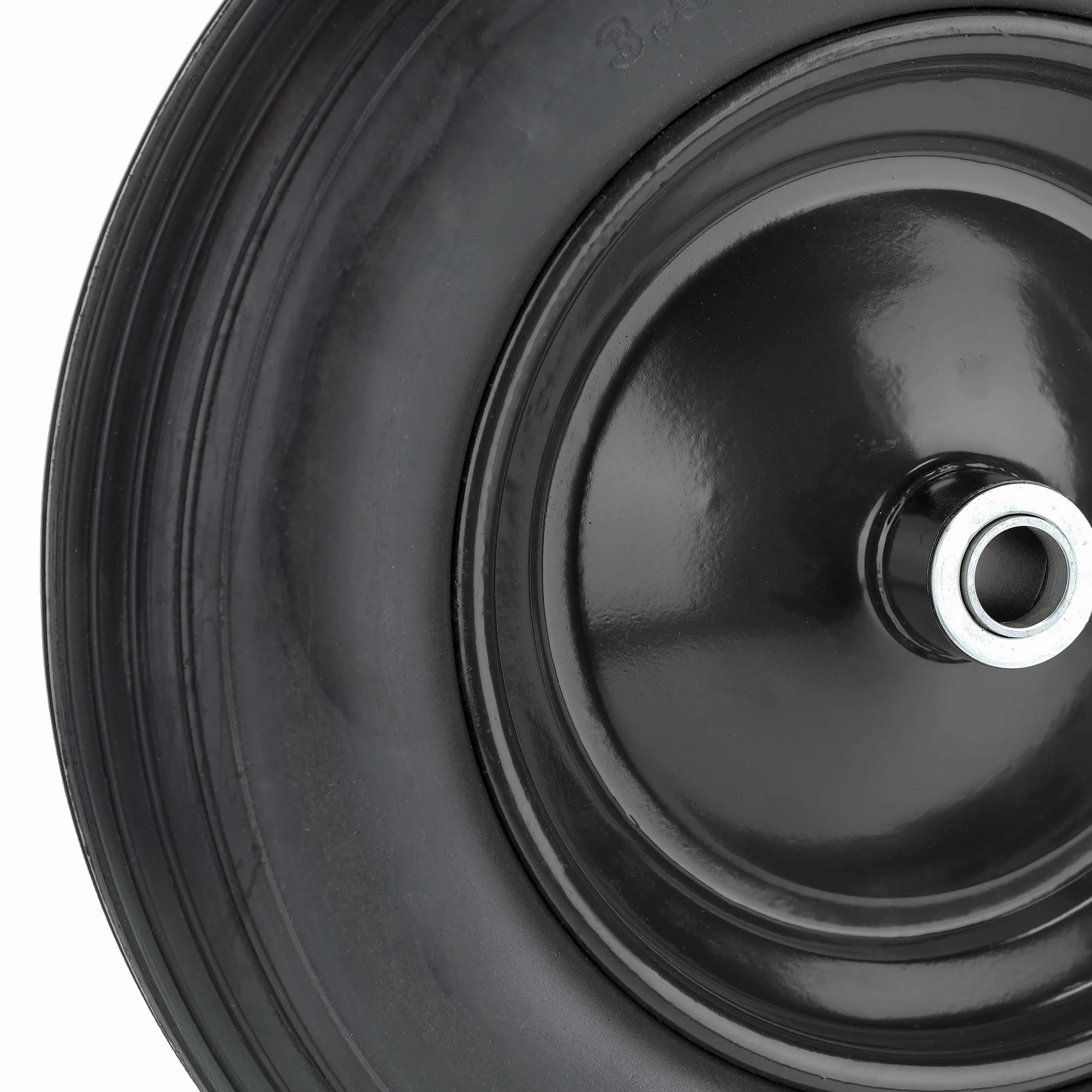 Relaxdays Koło do taczki 3.50-8 pełne gumowe opony z felgą stalową odporne na przebicie 100 kg czarne
