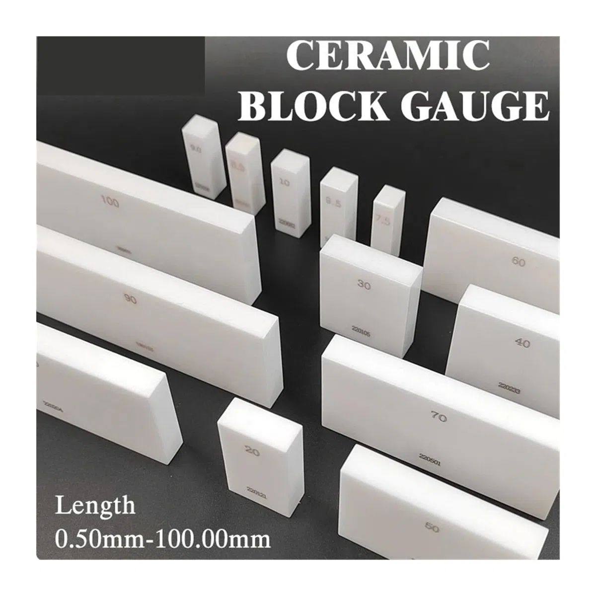 1PC 0.5MM-300MM precyzyjny ceramiczny blok pomiarowy suwmiarka kalibracja i narzędzia pomiarowe dokładność mechanik frezowanie Precyzyjny pomiar(200MM)