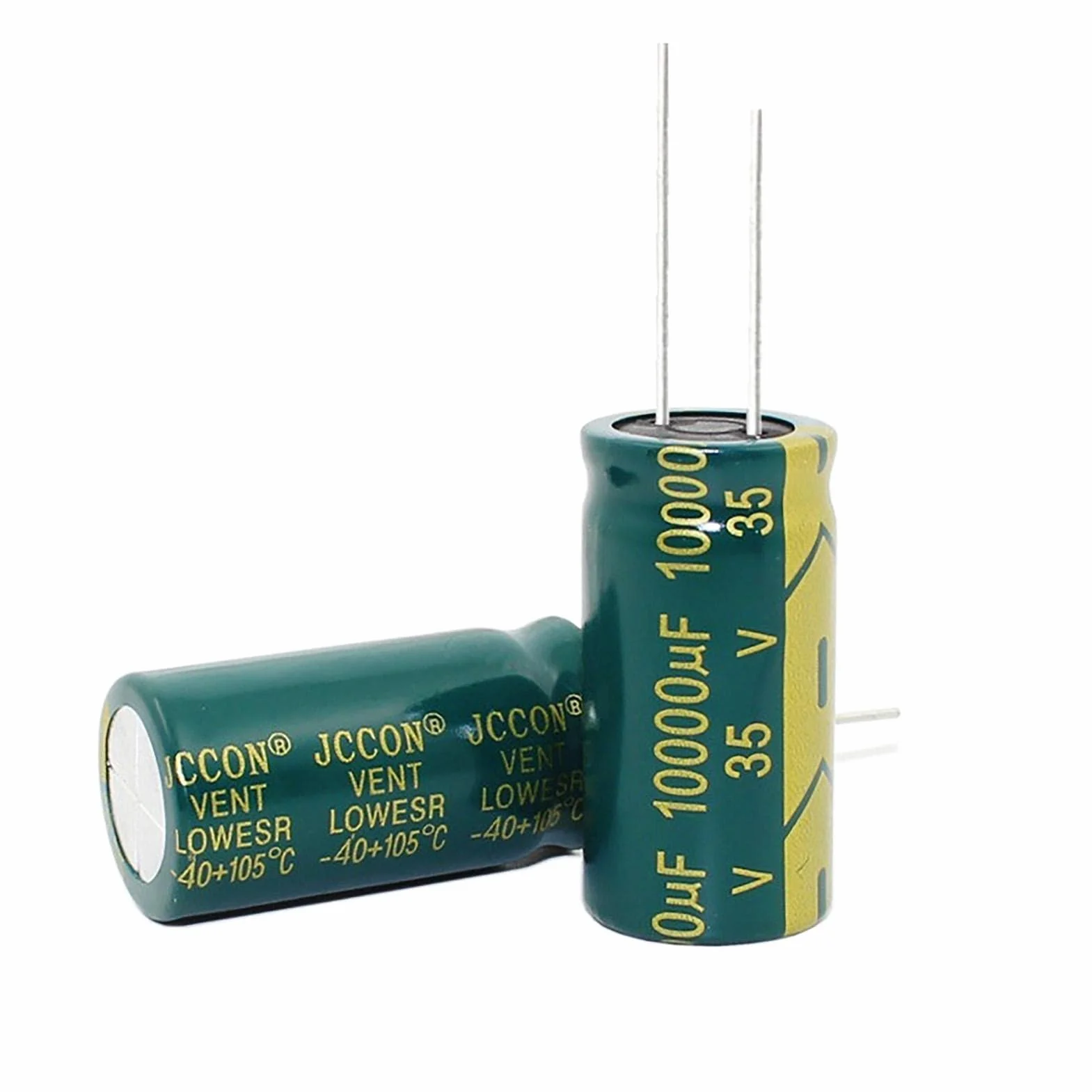 Kondensatory elektrolityczne, 5 sztuk 35 V 10000 UF 18 * 35 mm Zestaw pudełek asortymentowych Aluminiowy kondensatory elektrolityczne Komponent elektroniczny o wysokiej częstotliwości