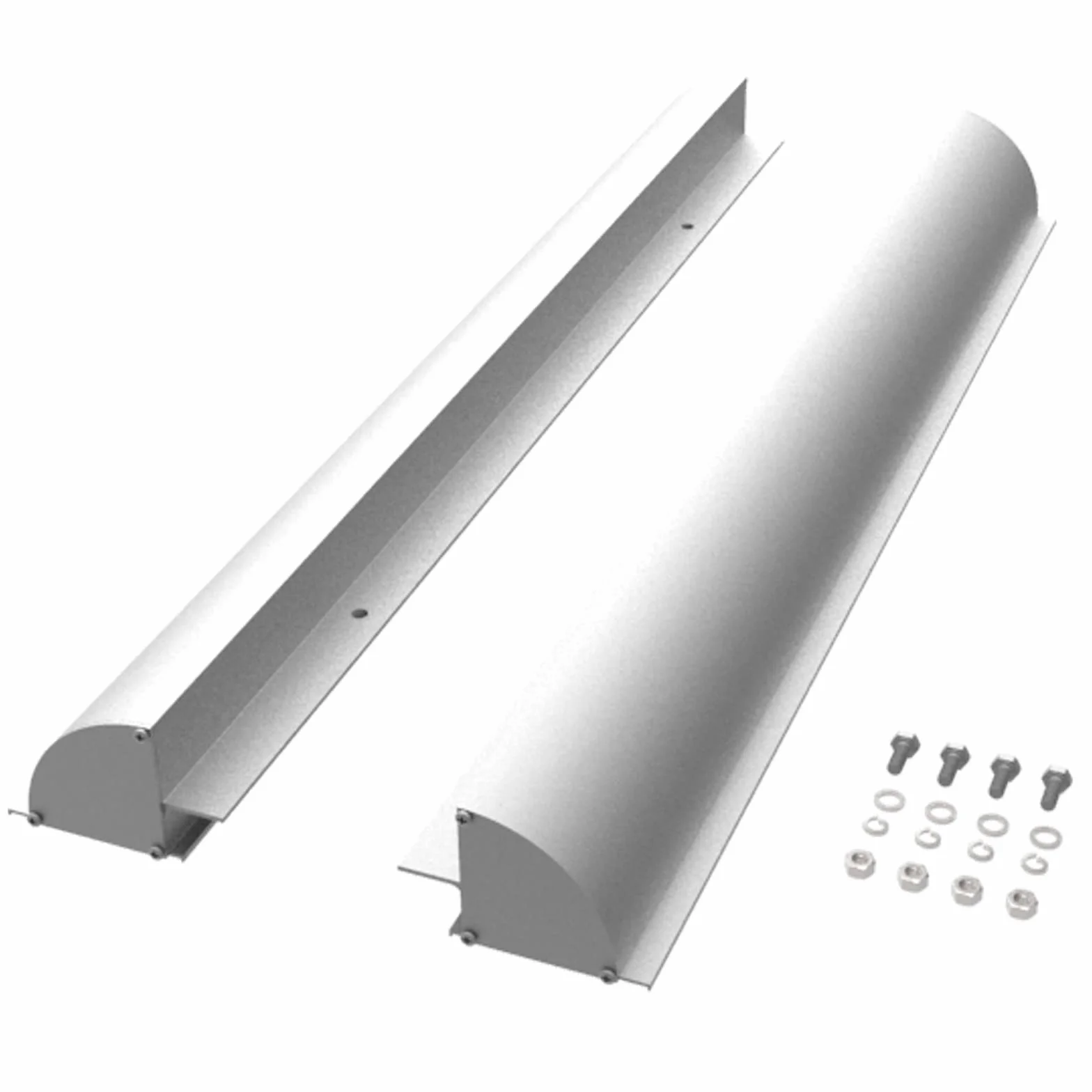 Aluminiowy panel słoneczny 670 mm srebrny uchwyt sufitowy do kampera przyczepy kempingowej łodzi