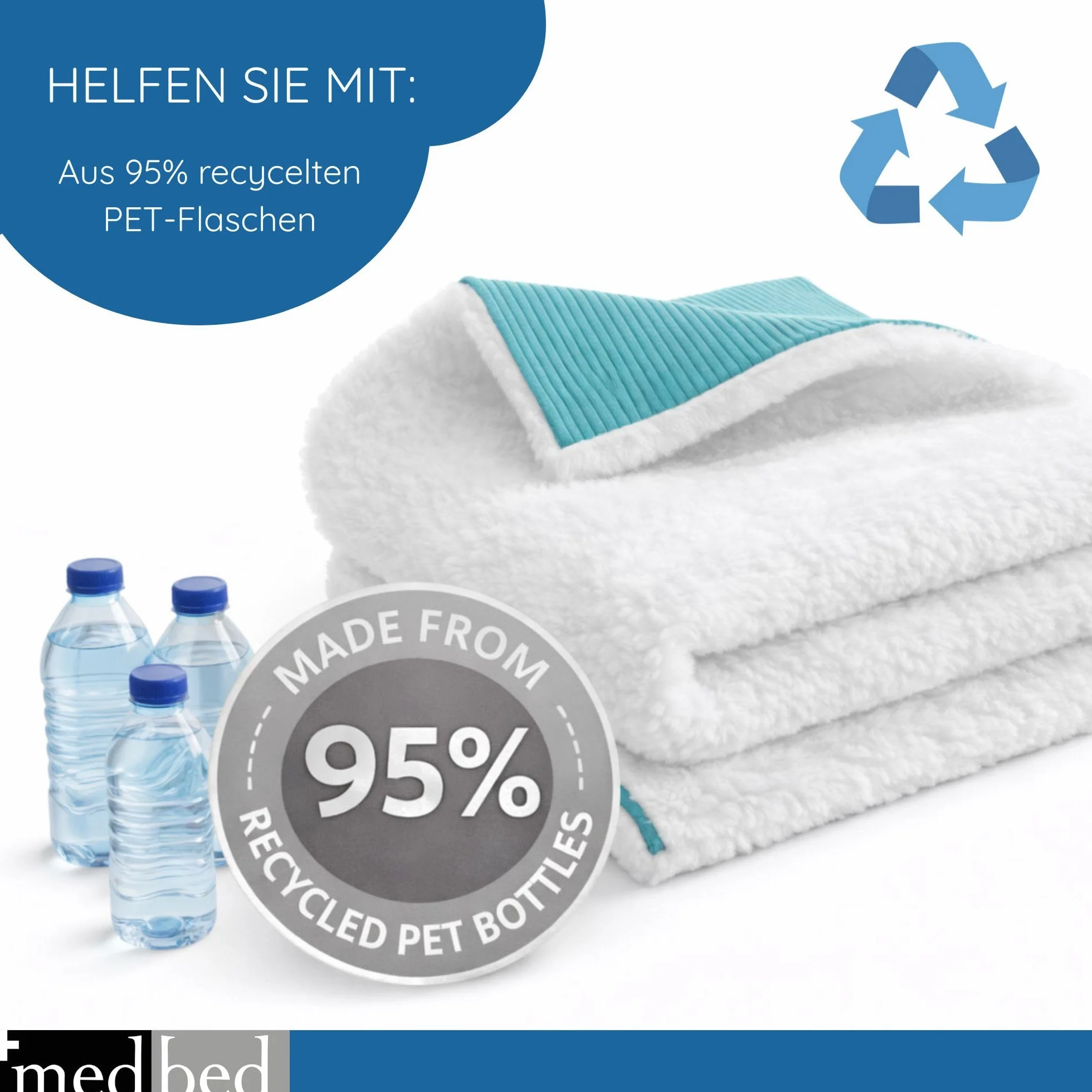 Anti-Dekubitus MedBed Premium – podkładka medyczna do zapobiegania gojeniu się ran (70 x 100 cm)