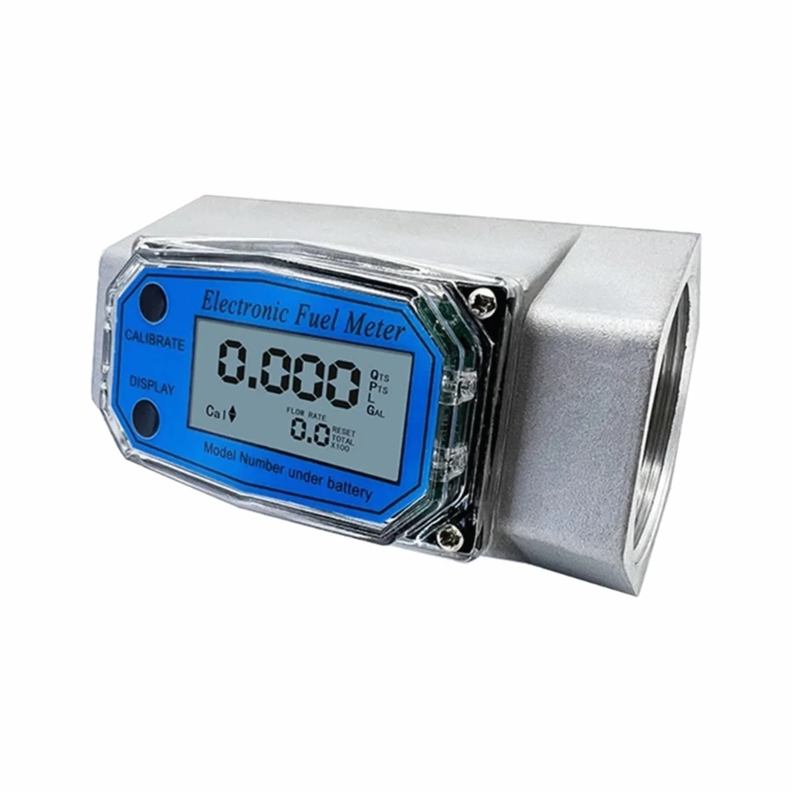 Miernik przepływu wody Przepływomierz 1 Cal/2 Cale/2,5 Cala/3 Cale LCD Cyfrowy Przepływomierz Cieczy Elektroniczny Przepływomierz Do Wody Mocznikowej Paliwa z Monitorowaniem Cen(2 inches)