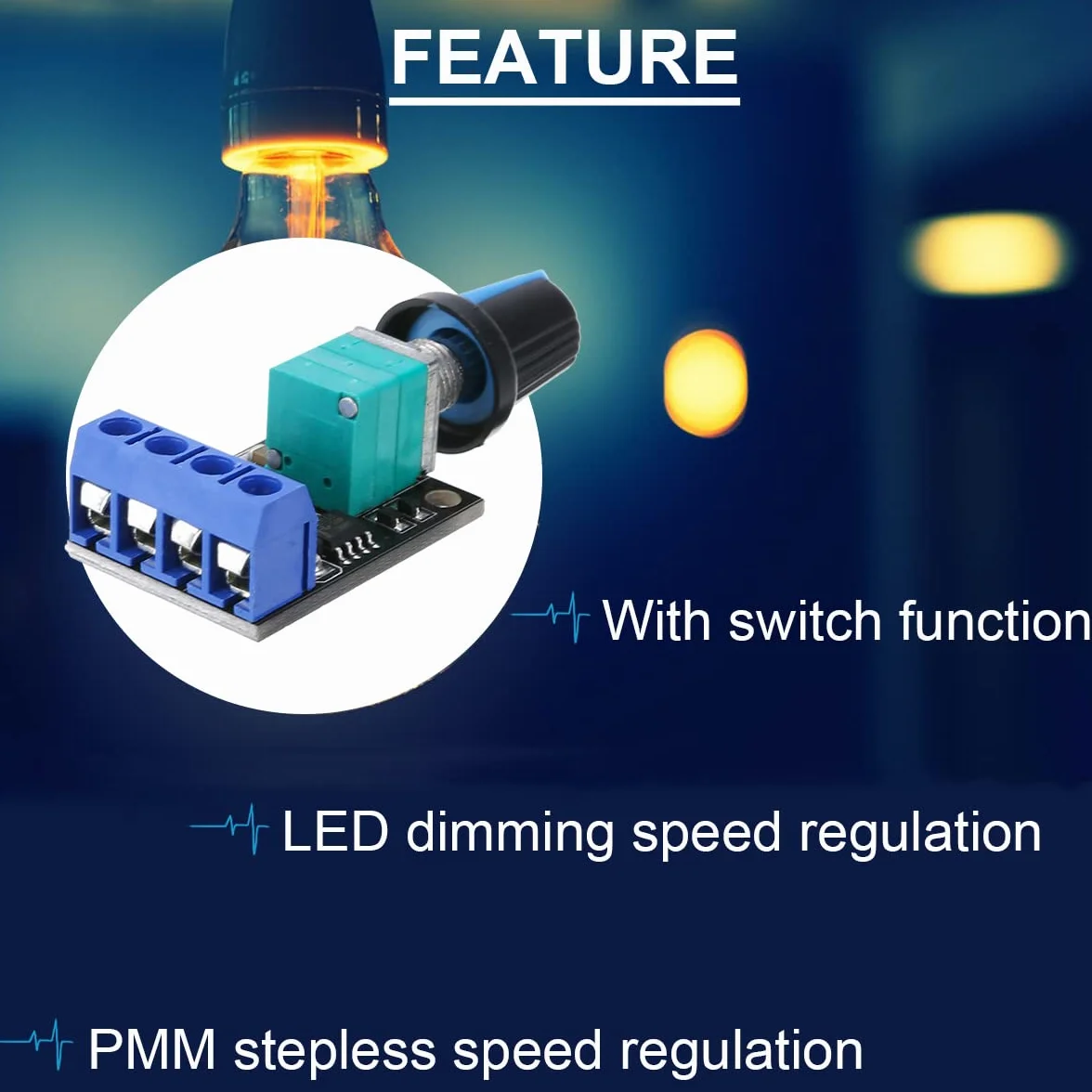 2 sztuk MIni moduł regulatora prędkości PWM DC Silnik gubernator 5V-16V 12V przełącznik kontroli prędkości 10A funkcja ściemniania LED z kablem 24AWG