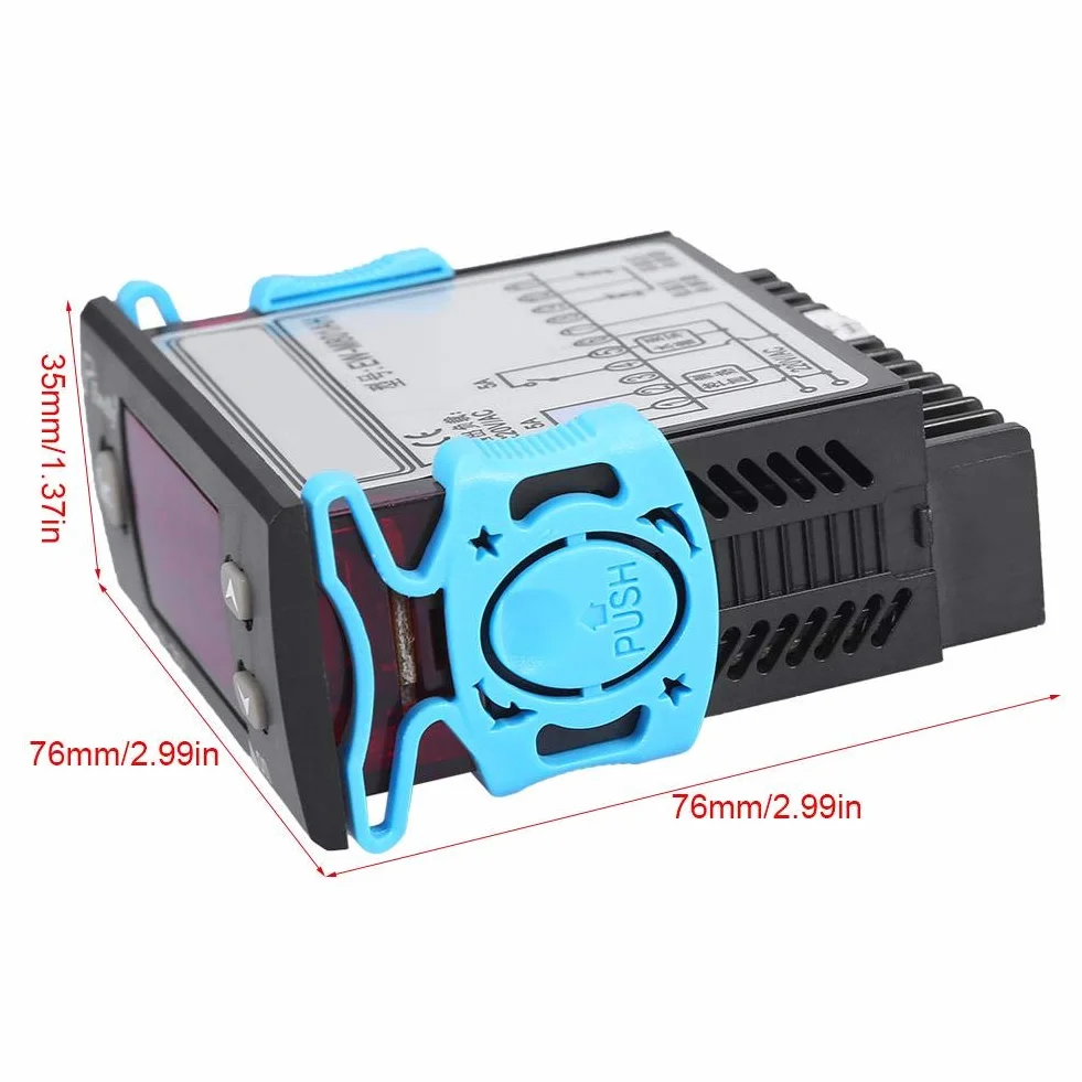 Cyfrowy regulator temperatury 220 V EW-801AH 2-kanałowy czujnik do słonecznego podgrzewacza wody