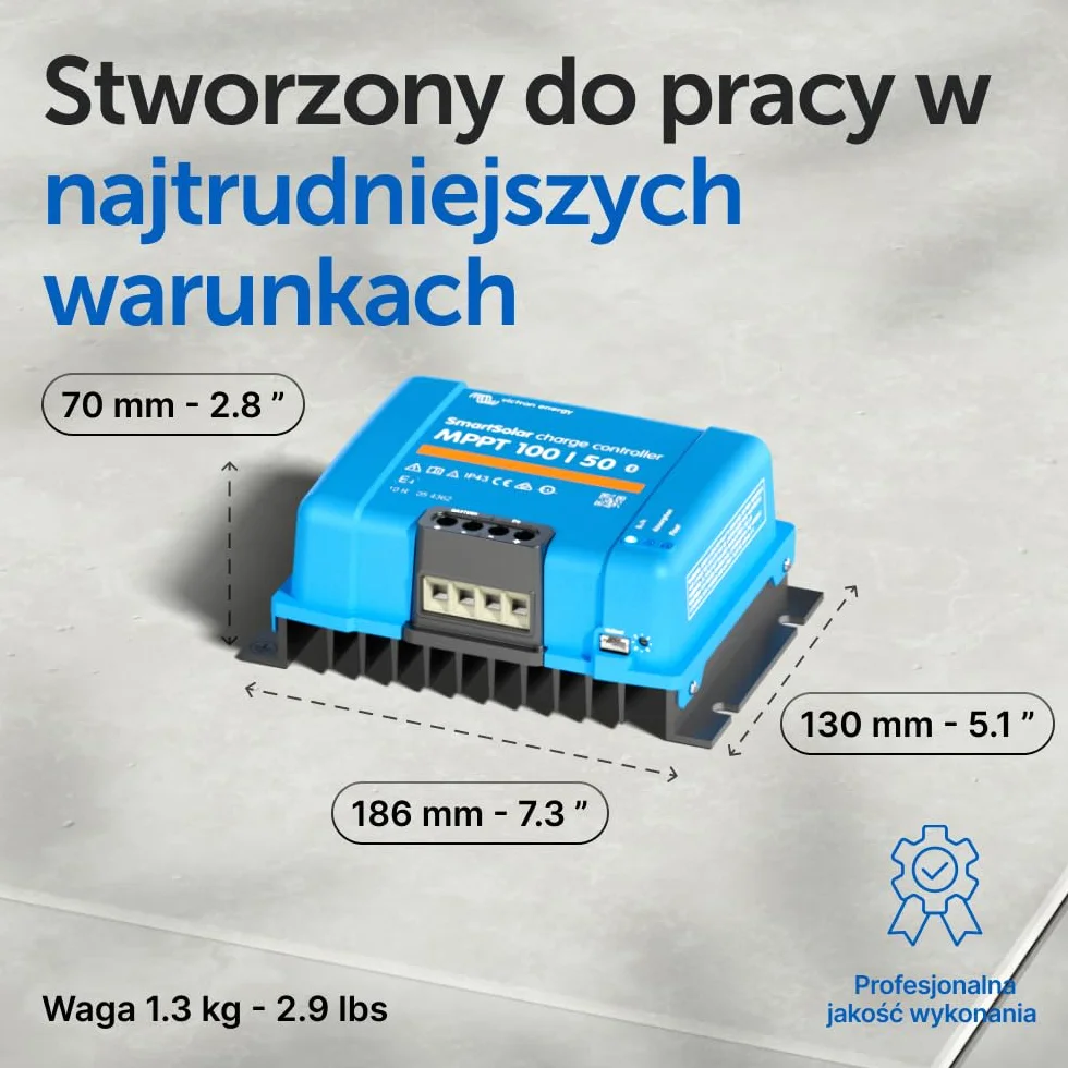 Victron Energy SmartSolar MPPT 100V 50A 12/24V Kontroler Ładowania Słonecznego Bluetooth