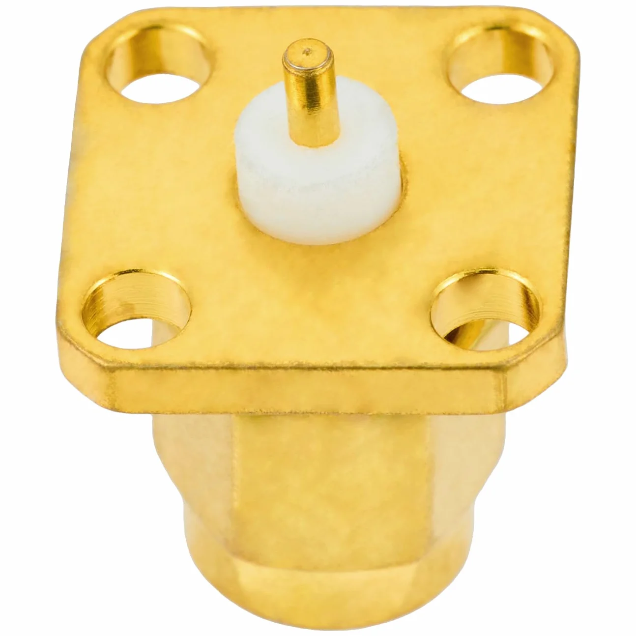 Vecys 2 Stuks SMA Męski Panel Podwozia RF Adapter Koncentryczny 50 Ohm SMA Męski 4 Otworowa Złącze do Montażu Panelowego do Anteny Radiowej Kabel Koncentryczny
