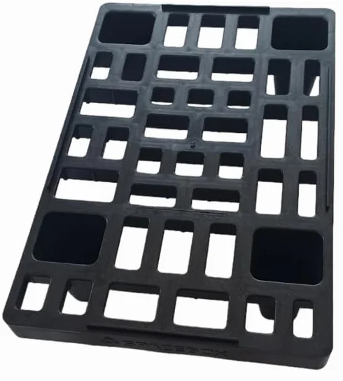 PALETA PLASTIKOWA 60x40 | AŻUROWA CZARNA | PPFL2