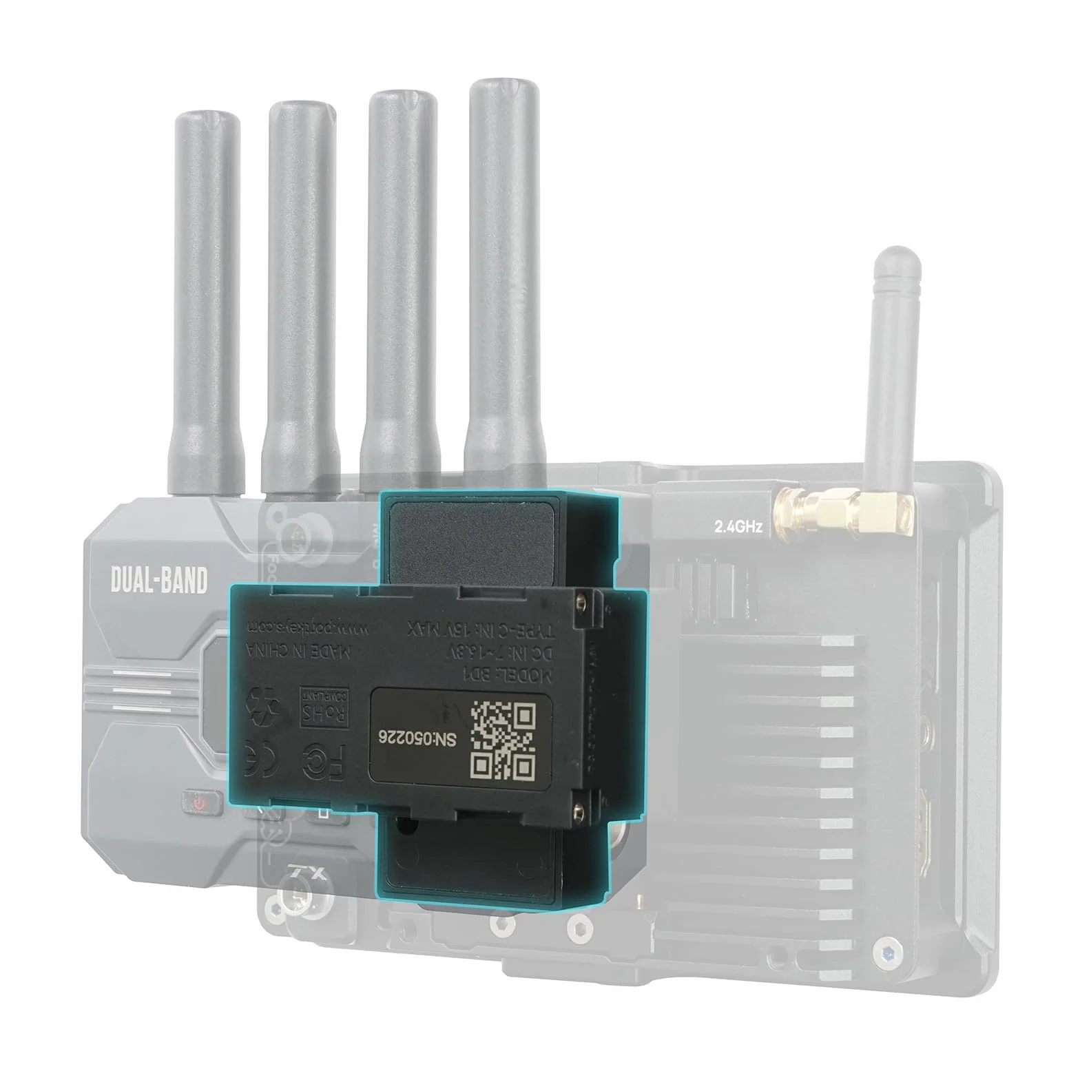 Portkeys BD1 Podwójny Moduł Zasilający Atrapa Baterii NP-F USB-C PD DC 8V D-Tap