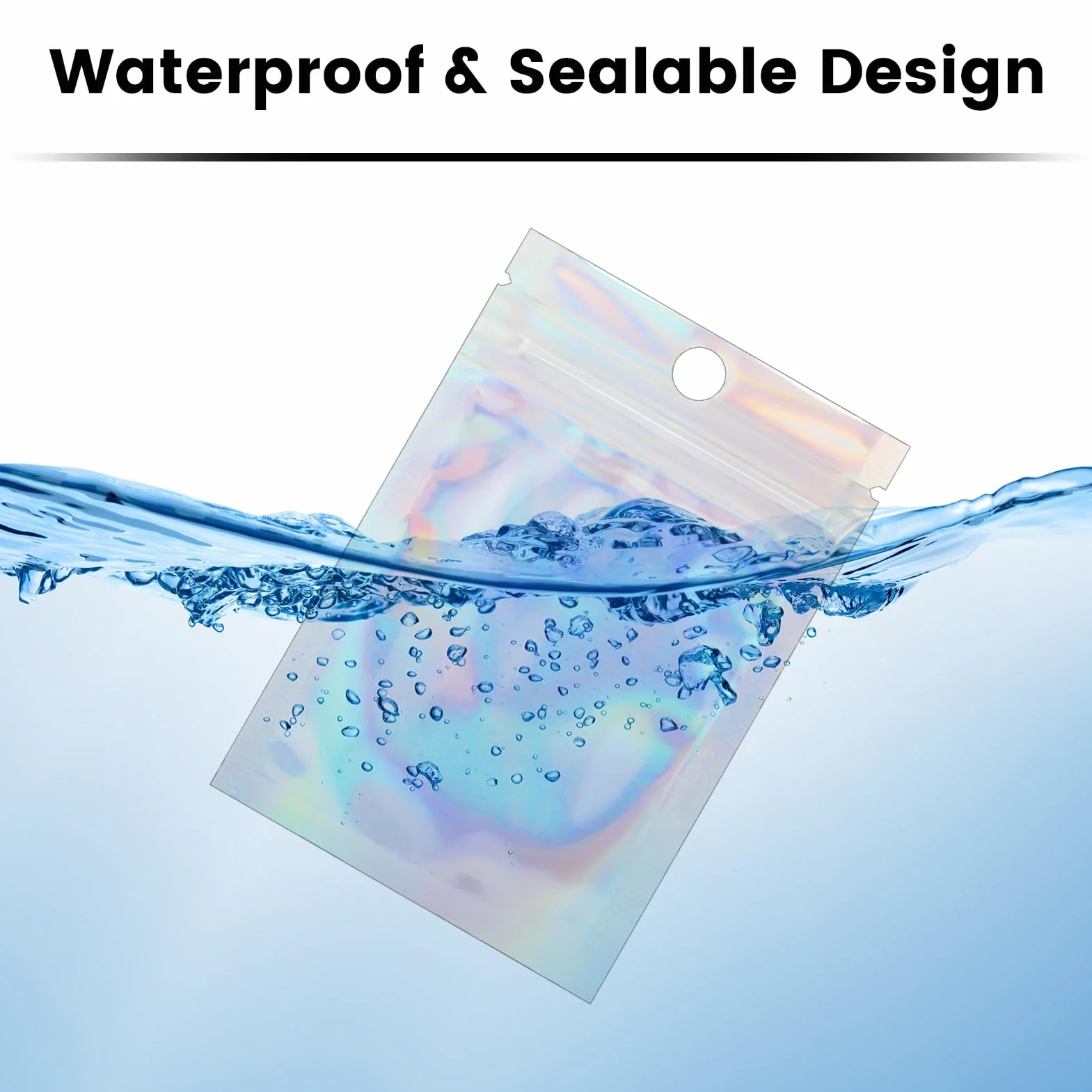Mylar Bags 7 x 10 cm Holograficzne Woreczki Zamykane 120 sztuk