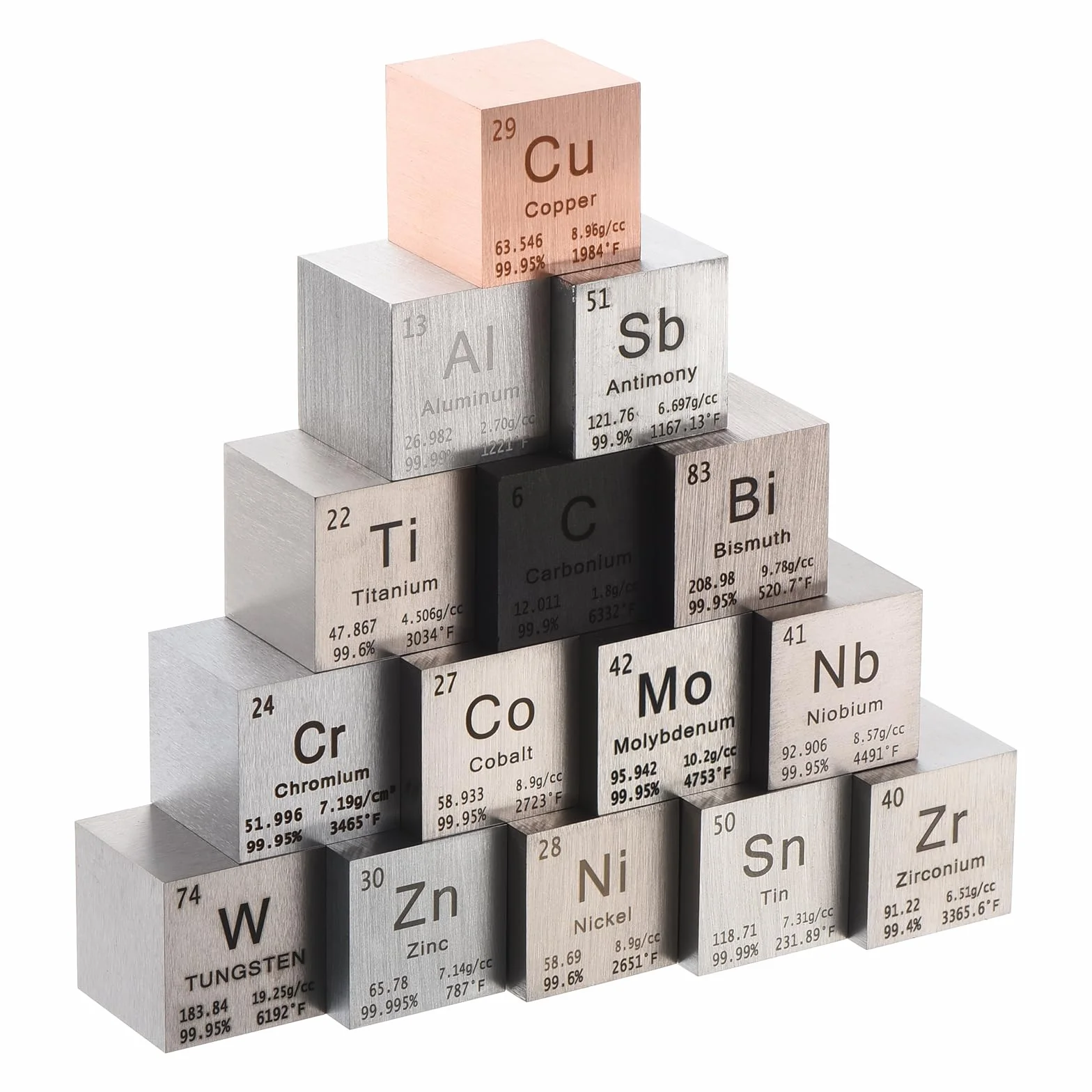 PATIKIL Żelazna kostka, metalowy element, blok magnezu 25,4 mm do laboratorium