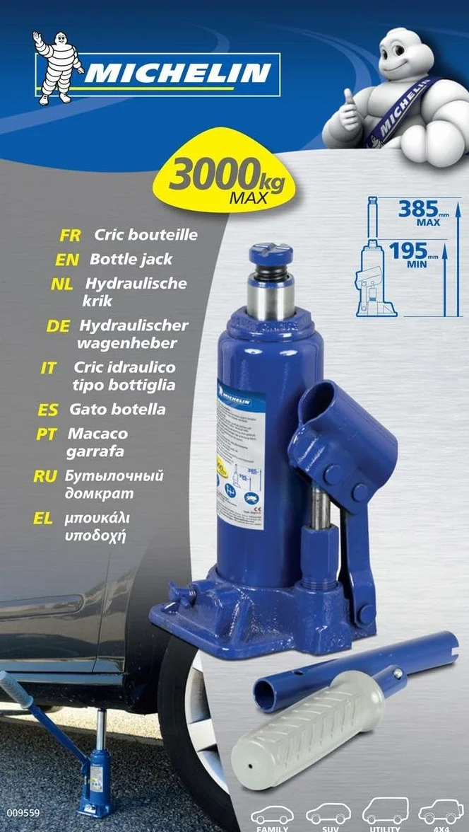 MICHELIN 009559 Butelka Jack 3T, niebieski