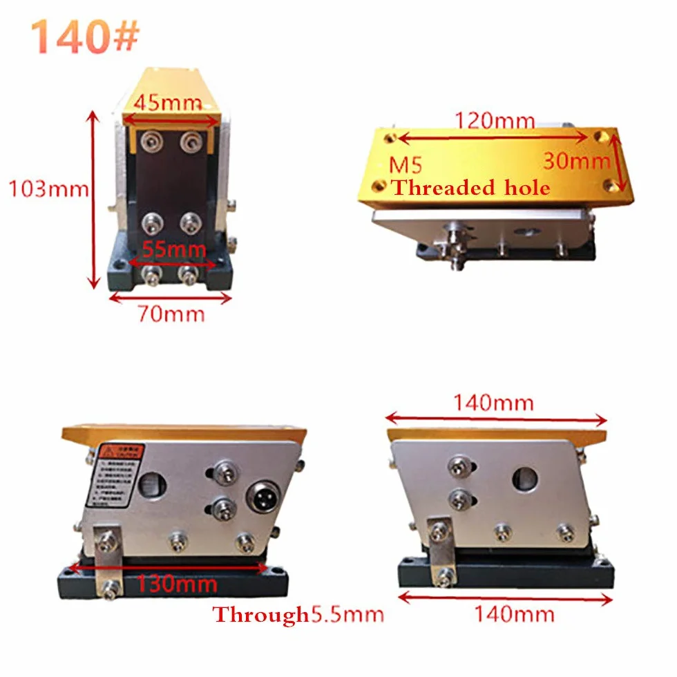 Podajnik liniowy z płytą wibracyjną 220 V 140 mm