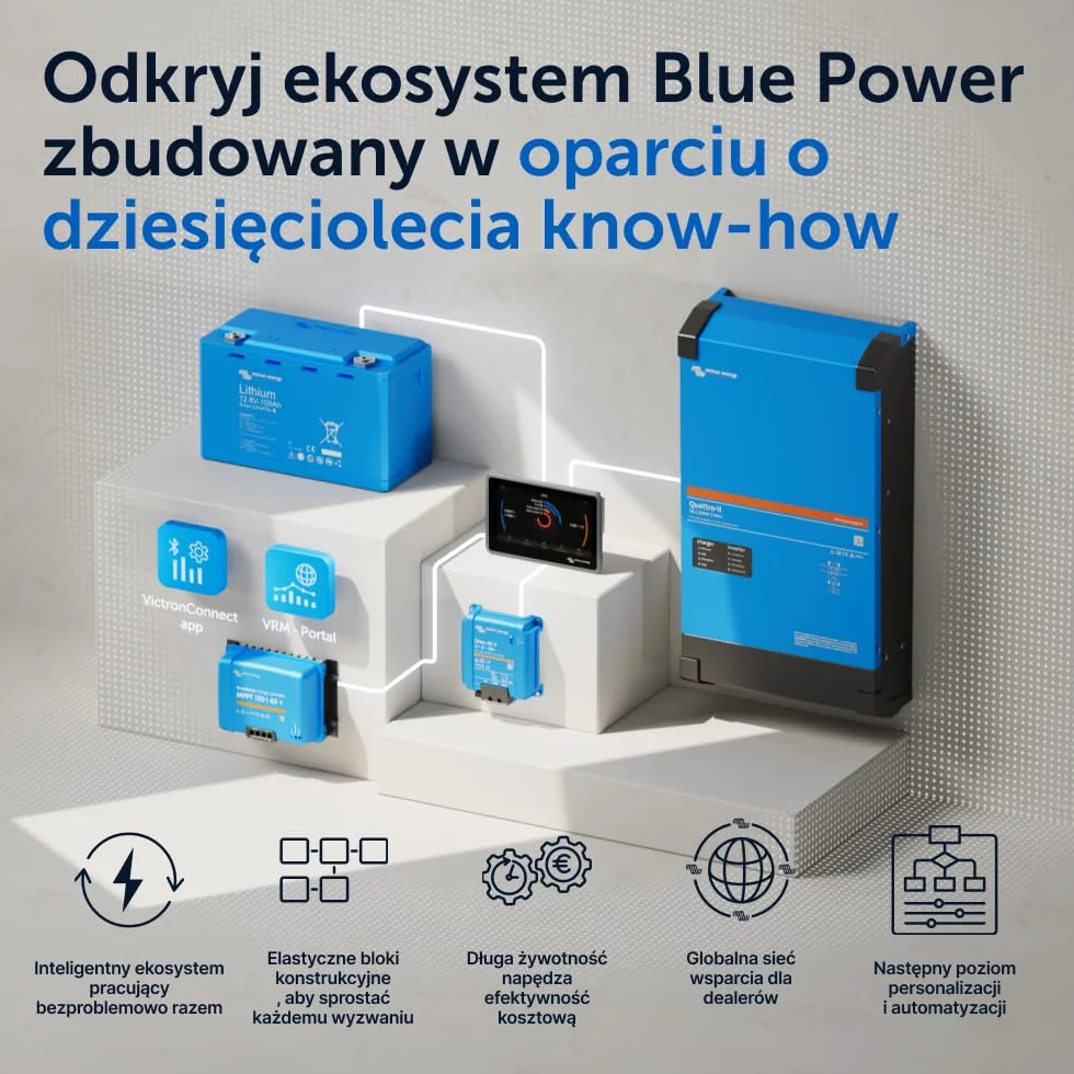 Victron Energy SmartSolar MPPT 100V 50A 12/24V Kontroler Ładowania Słonecznego Bluetooth