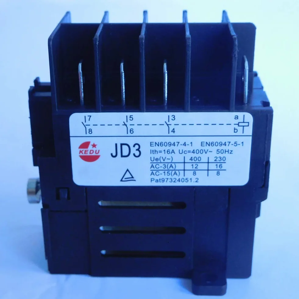 KEDU JD3 8-pinowy przekaźnik elektromagnetyczny KJD11 4NO 400V 16A 50Hz