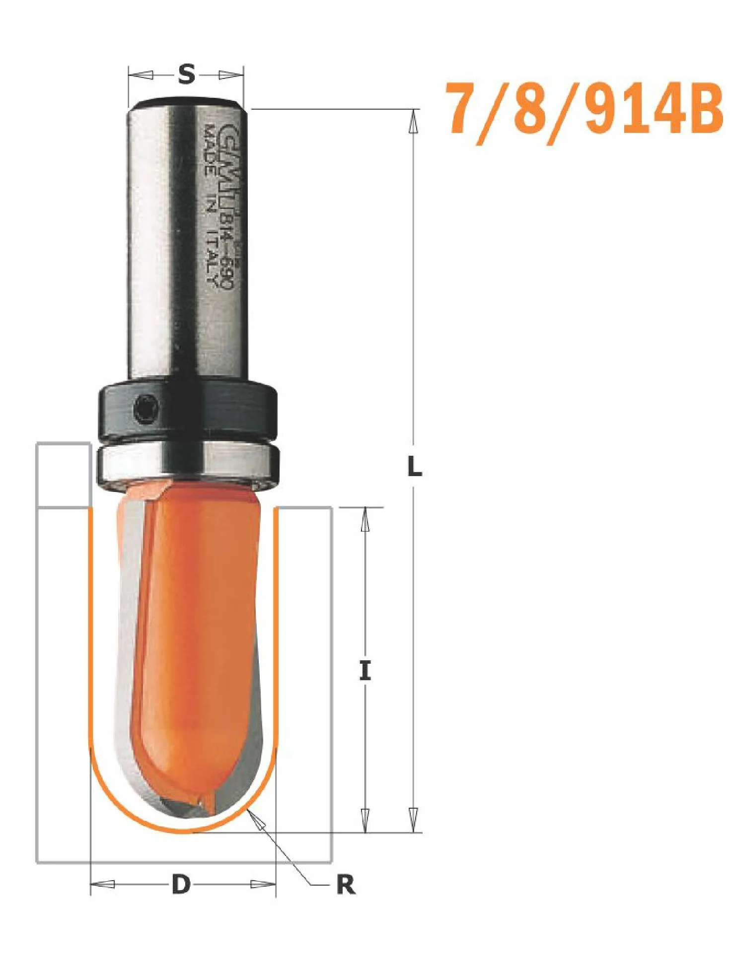 CMT Orange Tools 914.690.11 tools, Grigio/Arancio