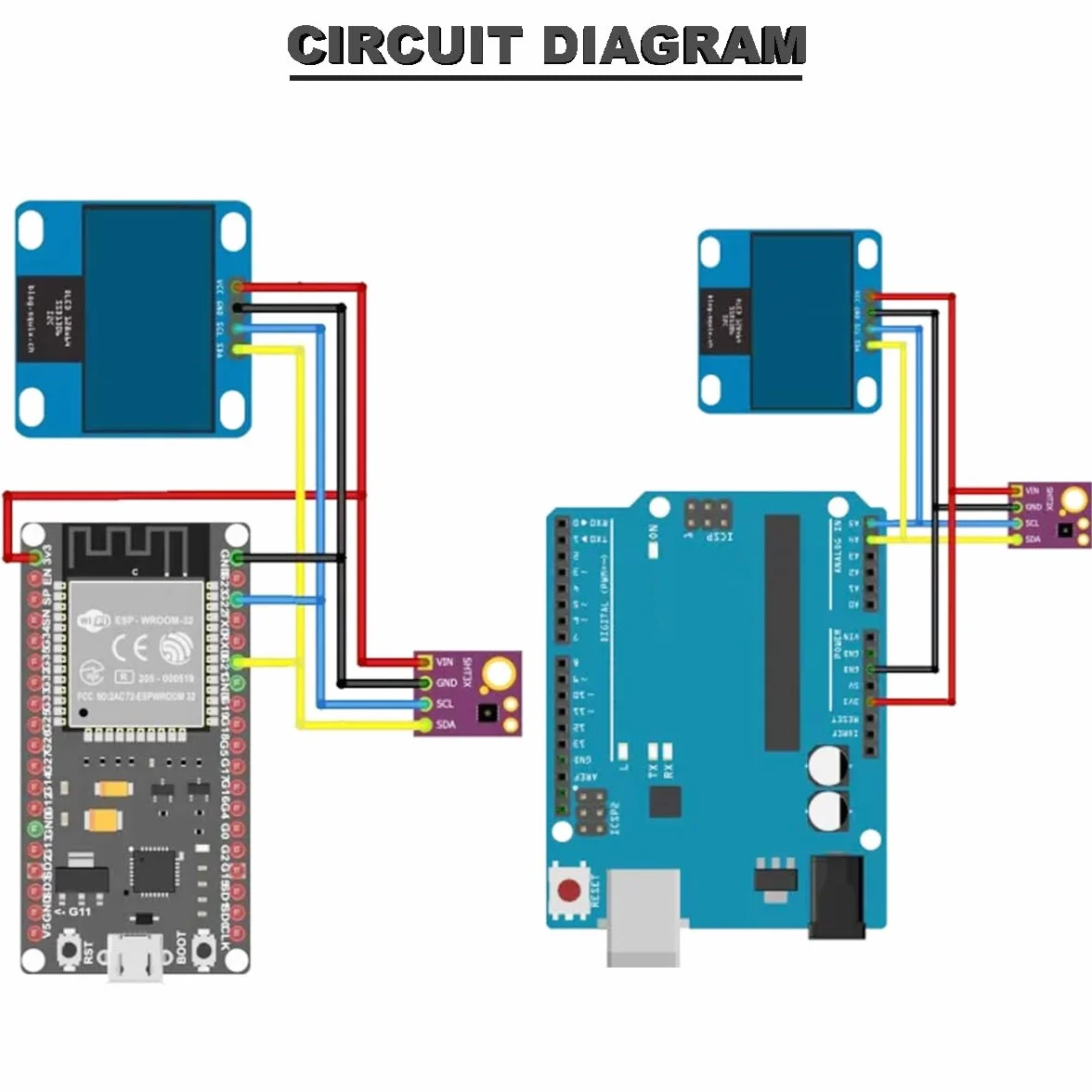 Moduł czujnika temperatury i wilgotności SHT31 SHT31-D Interfejs IIC I2C Wyjście cyfrowe 3,3 V 5 V z przewodami męskimi i żeńskimi do Arduino