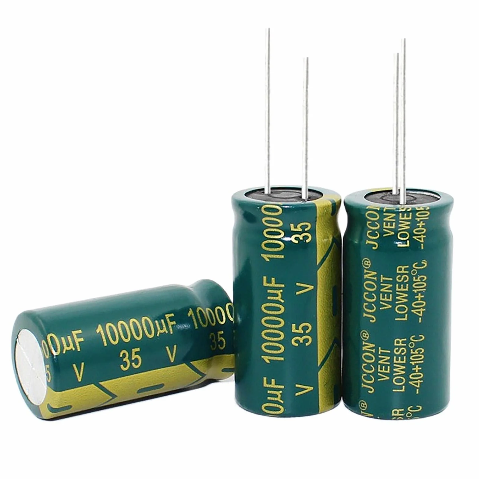 Kondensatory elektrolityczne, 5 sztuk 35 V 10000 UF 18 * 35 mm Zestaw pudełek asortymentowych Aluminiowy kondensatory elektrolityczne Komponent elektroniczny o wysokiej częstotliwości