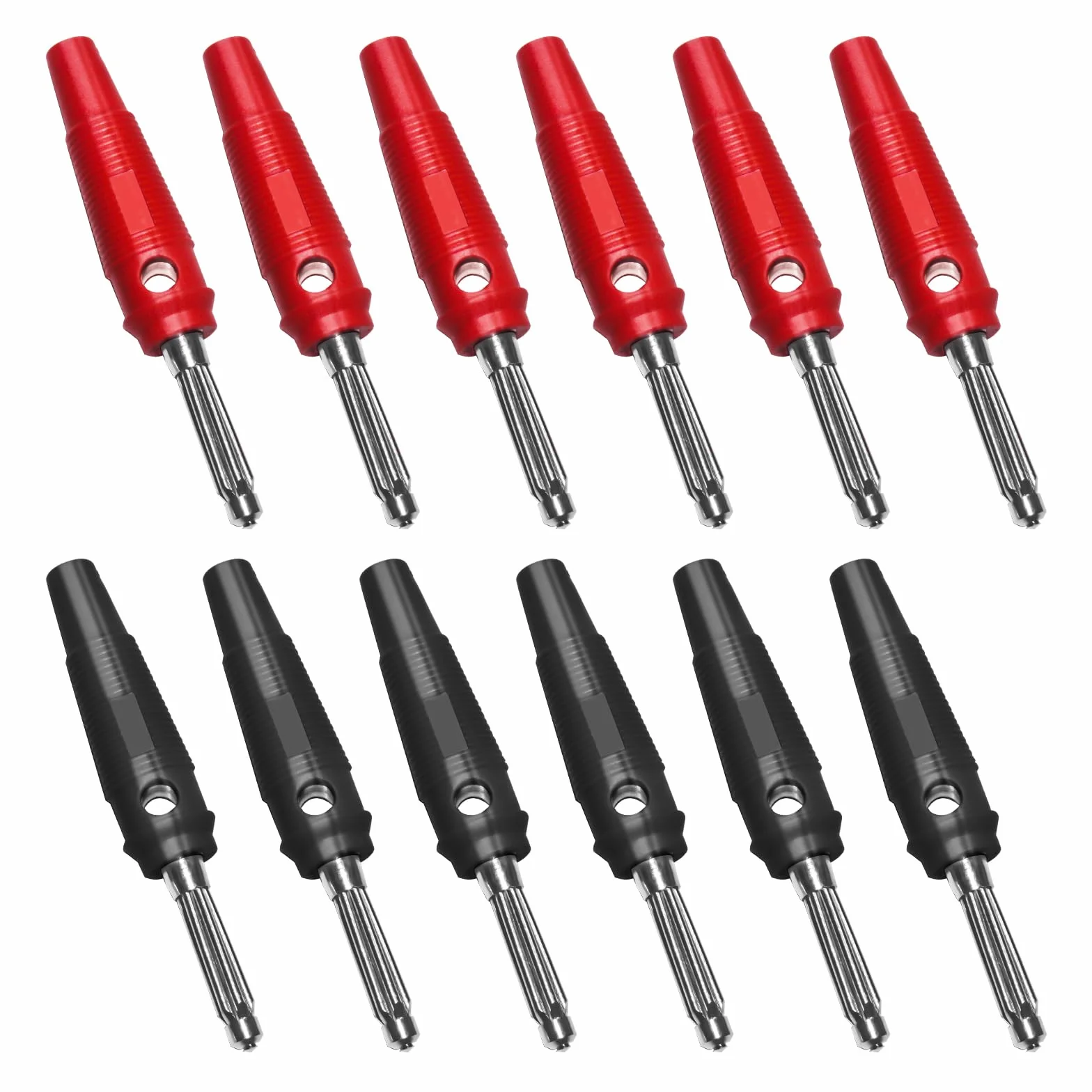 Wtyki bananowe 4 mm 32 A pozłacane lutowanie adapter wysoki prąd czerwony czarny
